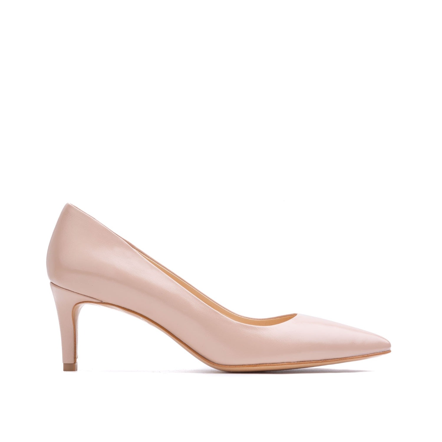 Ginissima Alice Nude Leather Stiletto In Black/brown