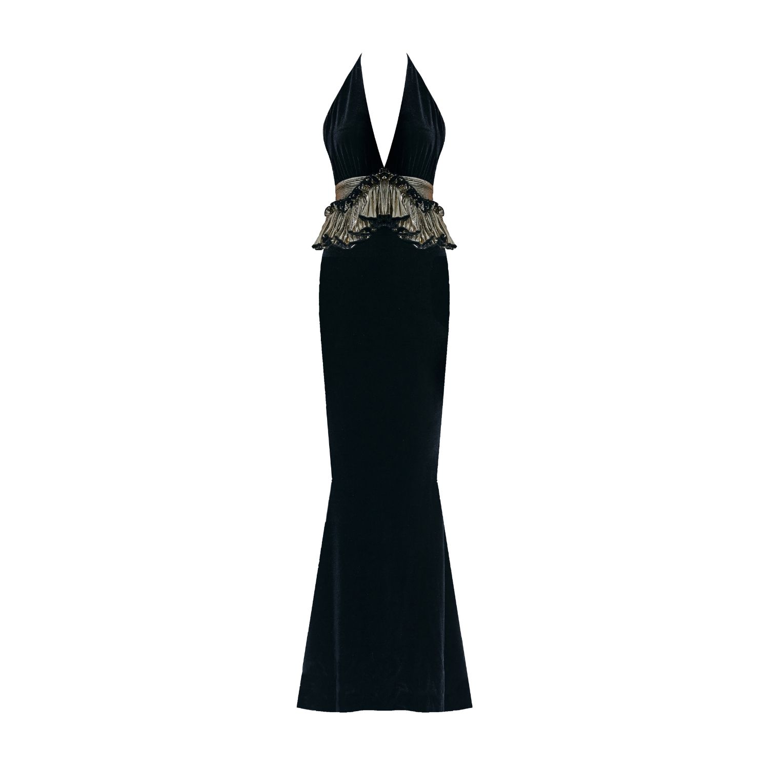 Nur Karaata Women's Black / Gold Savoy Gown In Black/gold