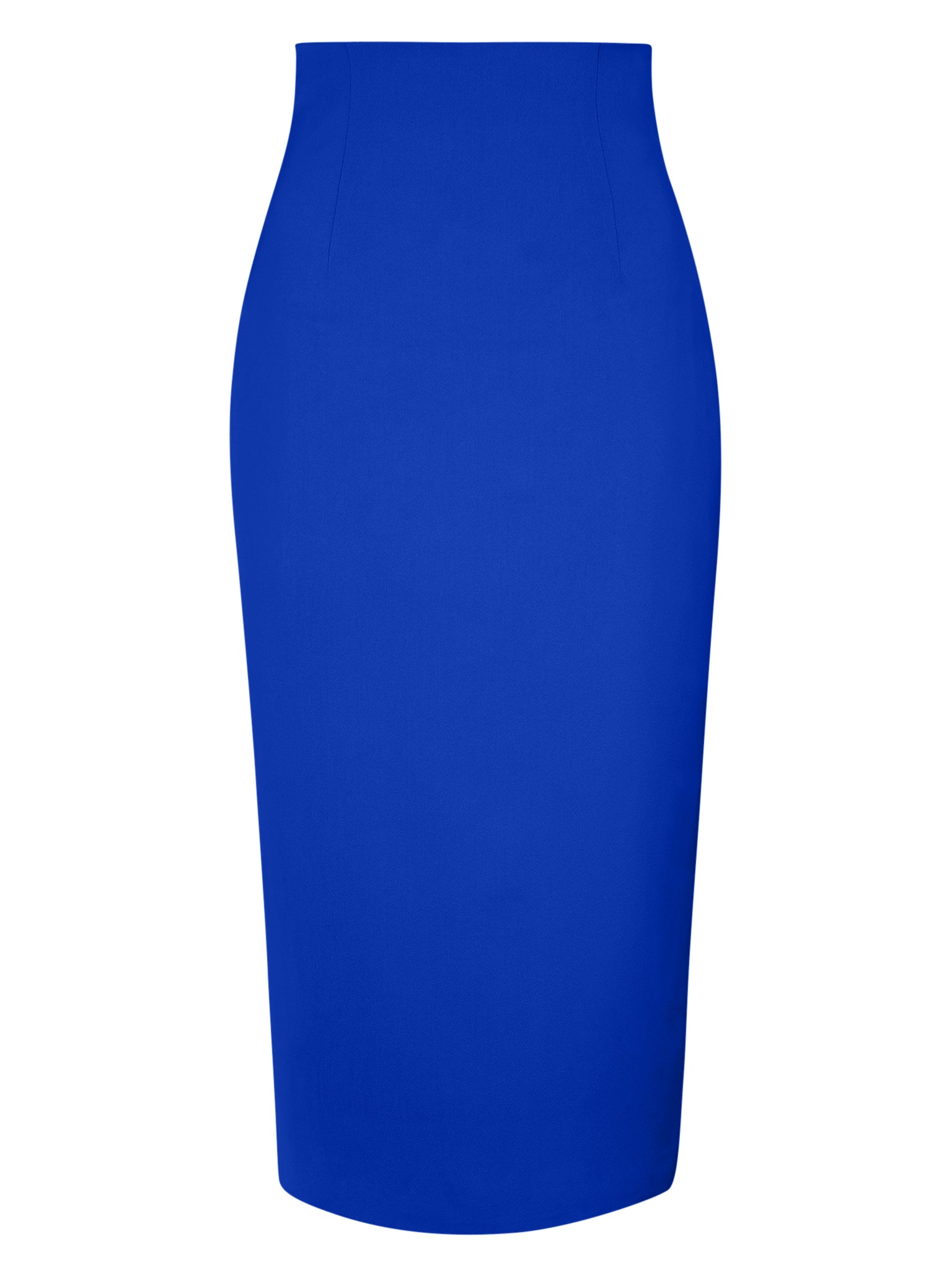 Women’s Blue Royal Azure High-Waist Pencil Midi Skirt Extra Small Tia Dorraine