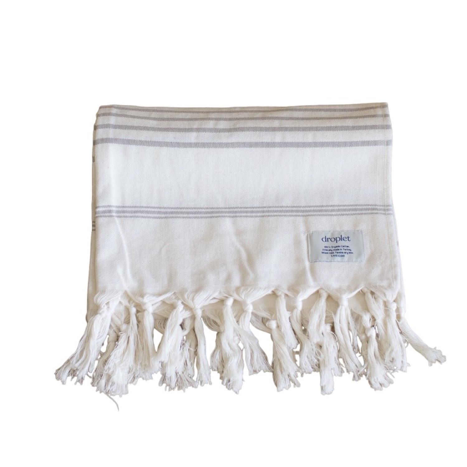 Neutrals Organic Cotton Turkish Bath Towels - Earth One Size Droplet Home Goods