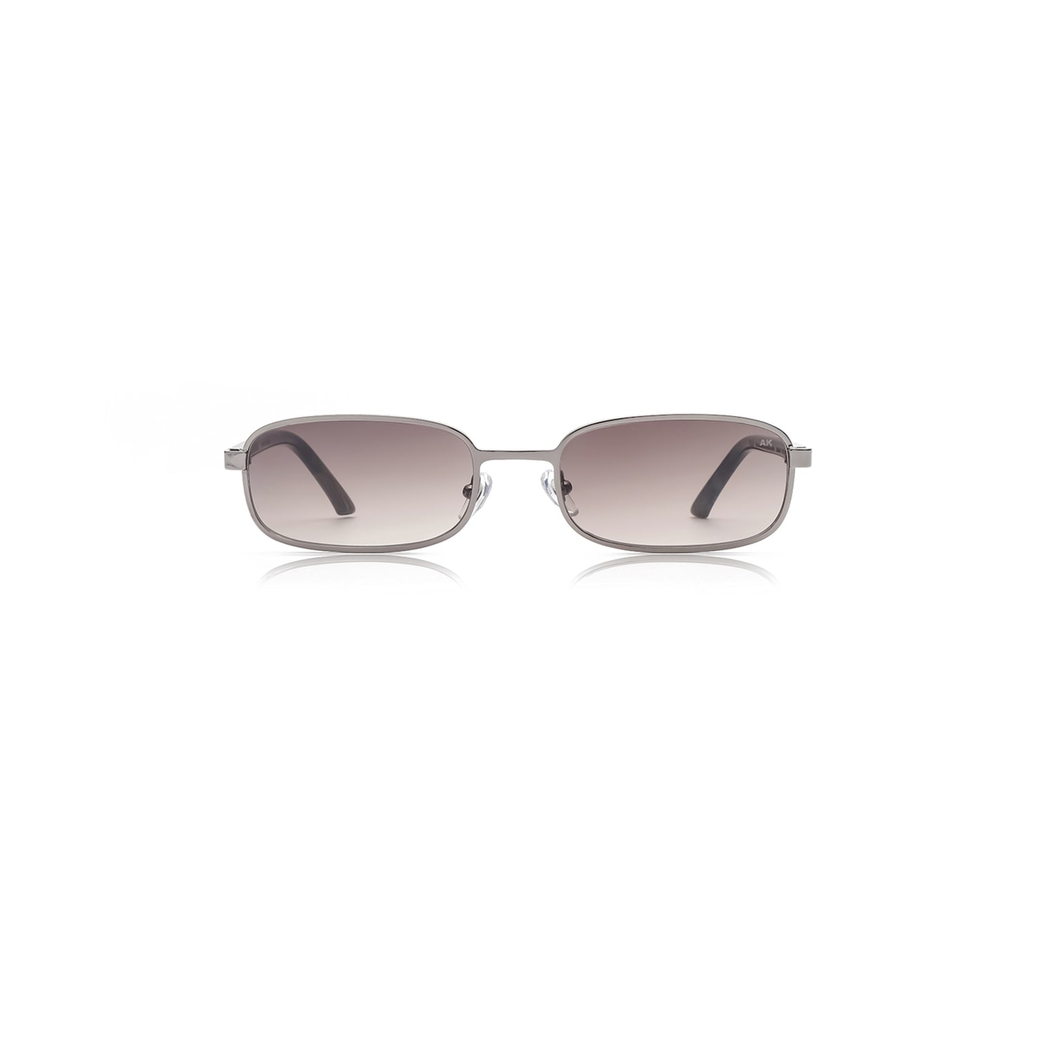A. Kjærbede Women's Silver / Grey Noah Sunglasses Striped Horn In Gray