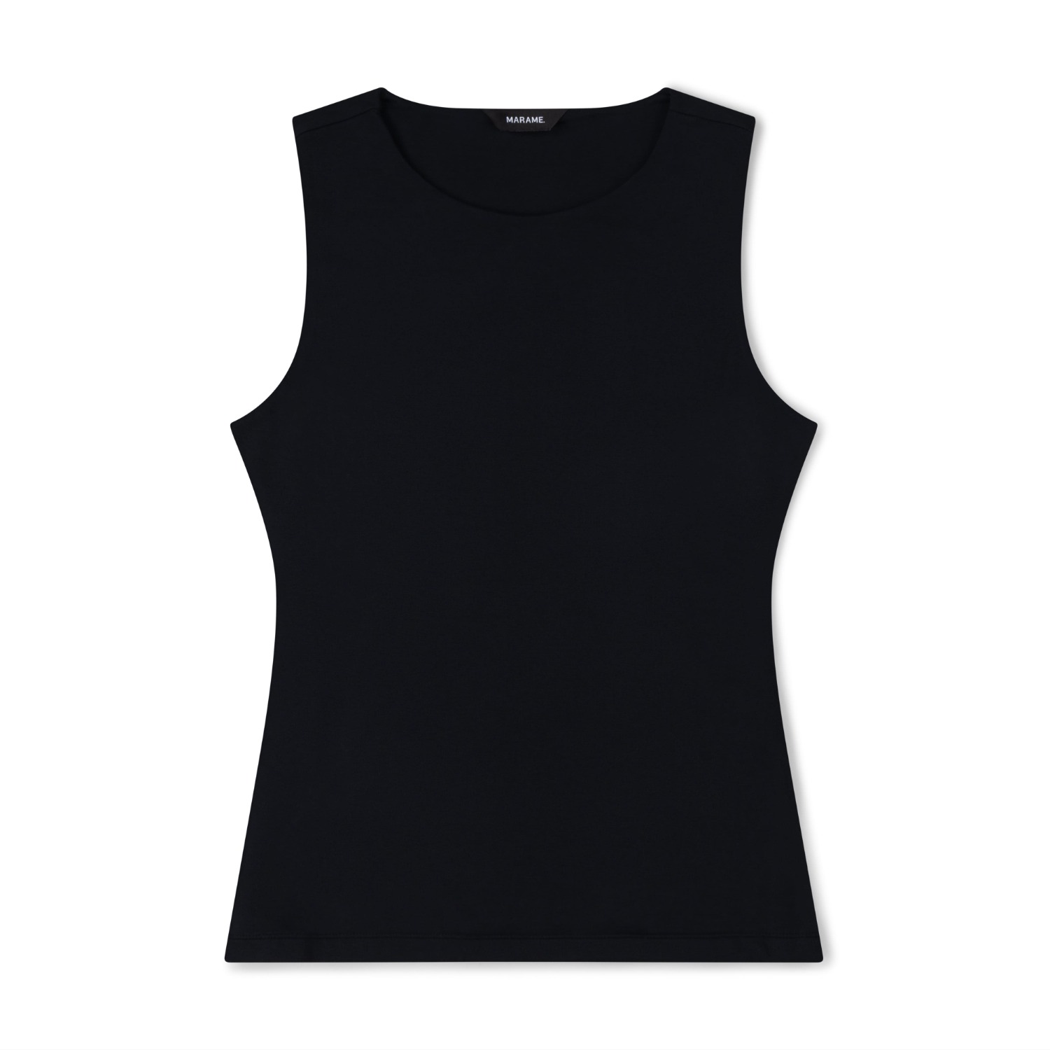 Marame Women's Double Layer Fitted Vest - Black In Black