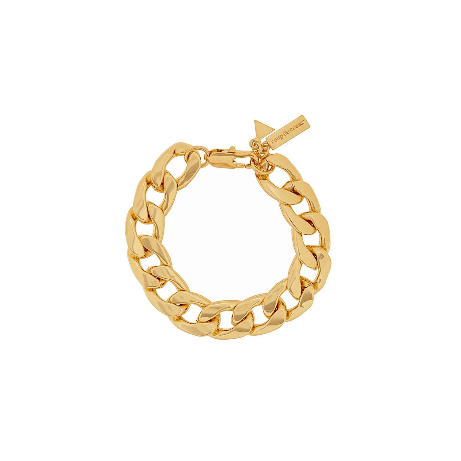 Gold Chunky Chain Bracelet Coup De Coeur London Wolf Badger