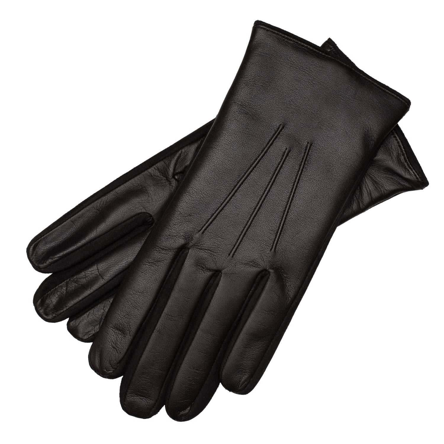 1861 Glove Manufactory Sassari Men's Nappa Leather Gloves In Dark Brown In Brown