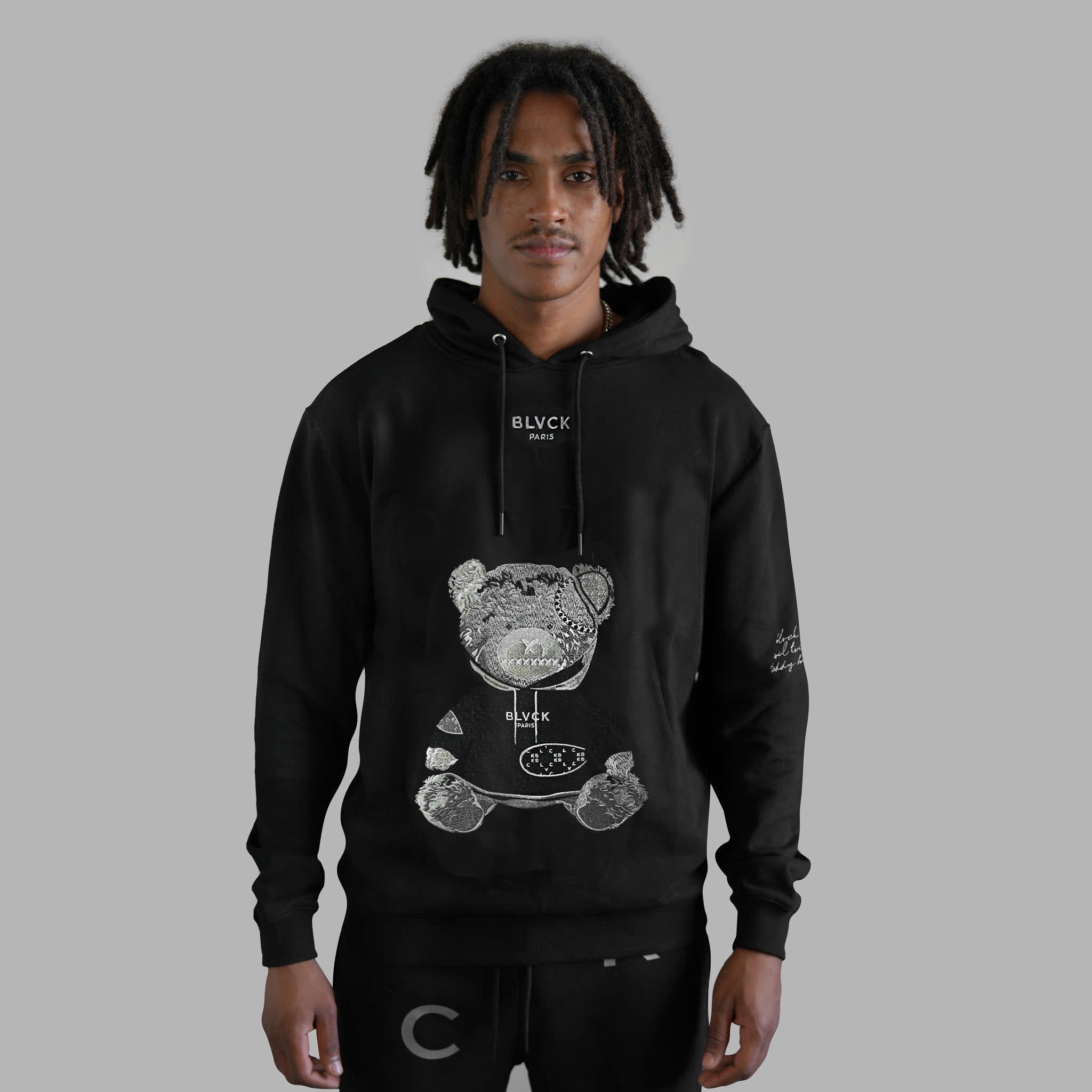 Blvck Evil Twin Teddy Bear Hoodie by Blvck Paris