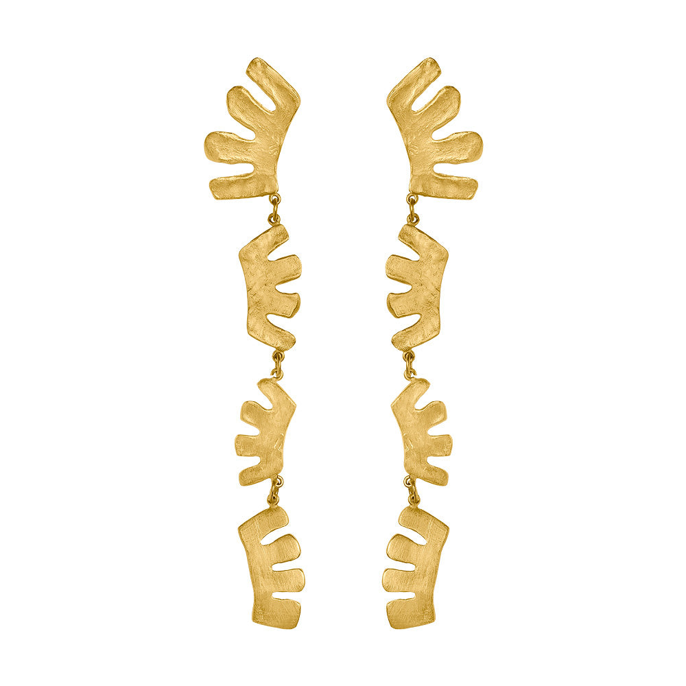 Sophie Simone Designs Women's Gold Matisse Pendant Earrings