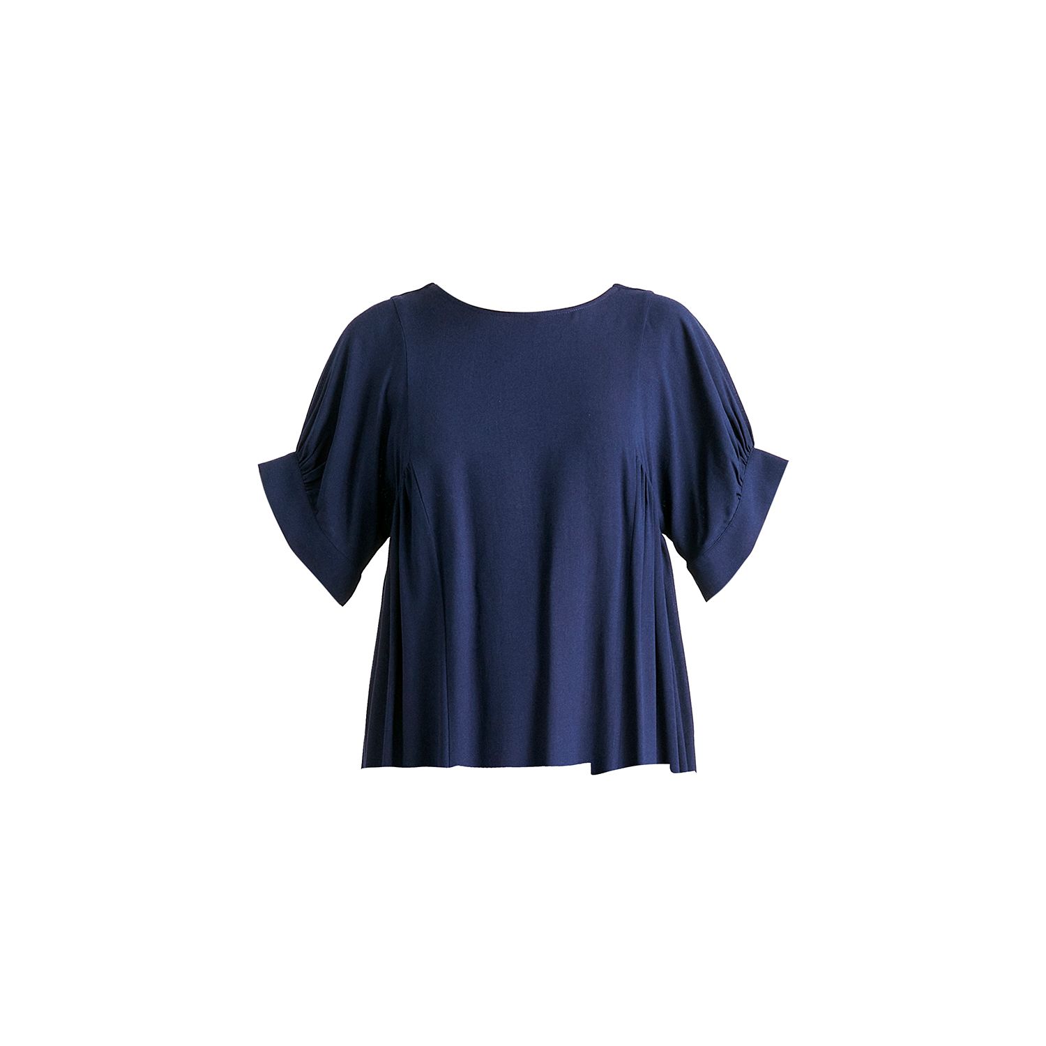 Paisie Women's Blue Relaxed Fit Top With Back Bow Detail In Navy