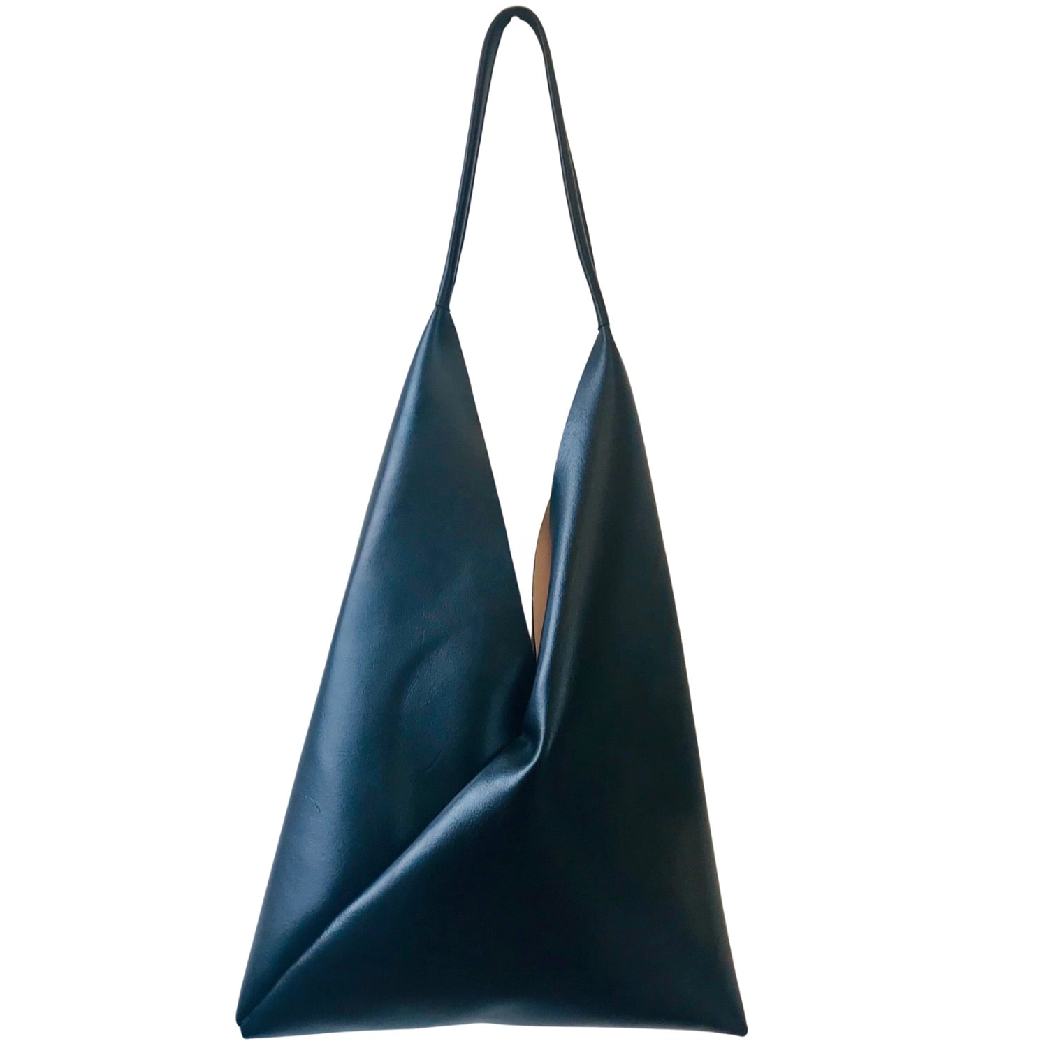 Katerina Nyc Women's Black / Neutrals Extra Large Bento Leather Crossbody In Black