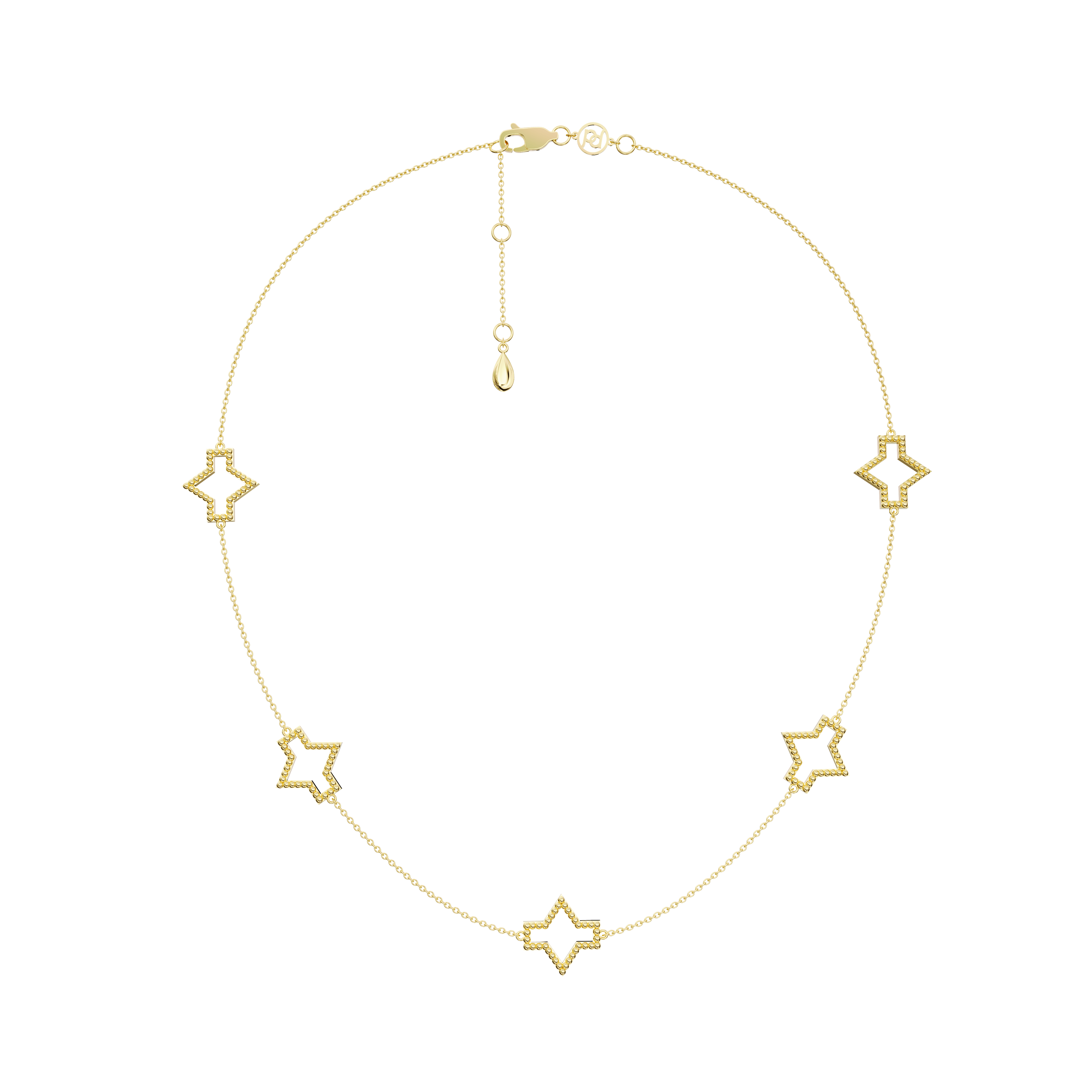 Linda Fiore Women's Starlite Necklace Gold Vermeil In Gold