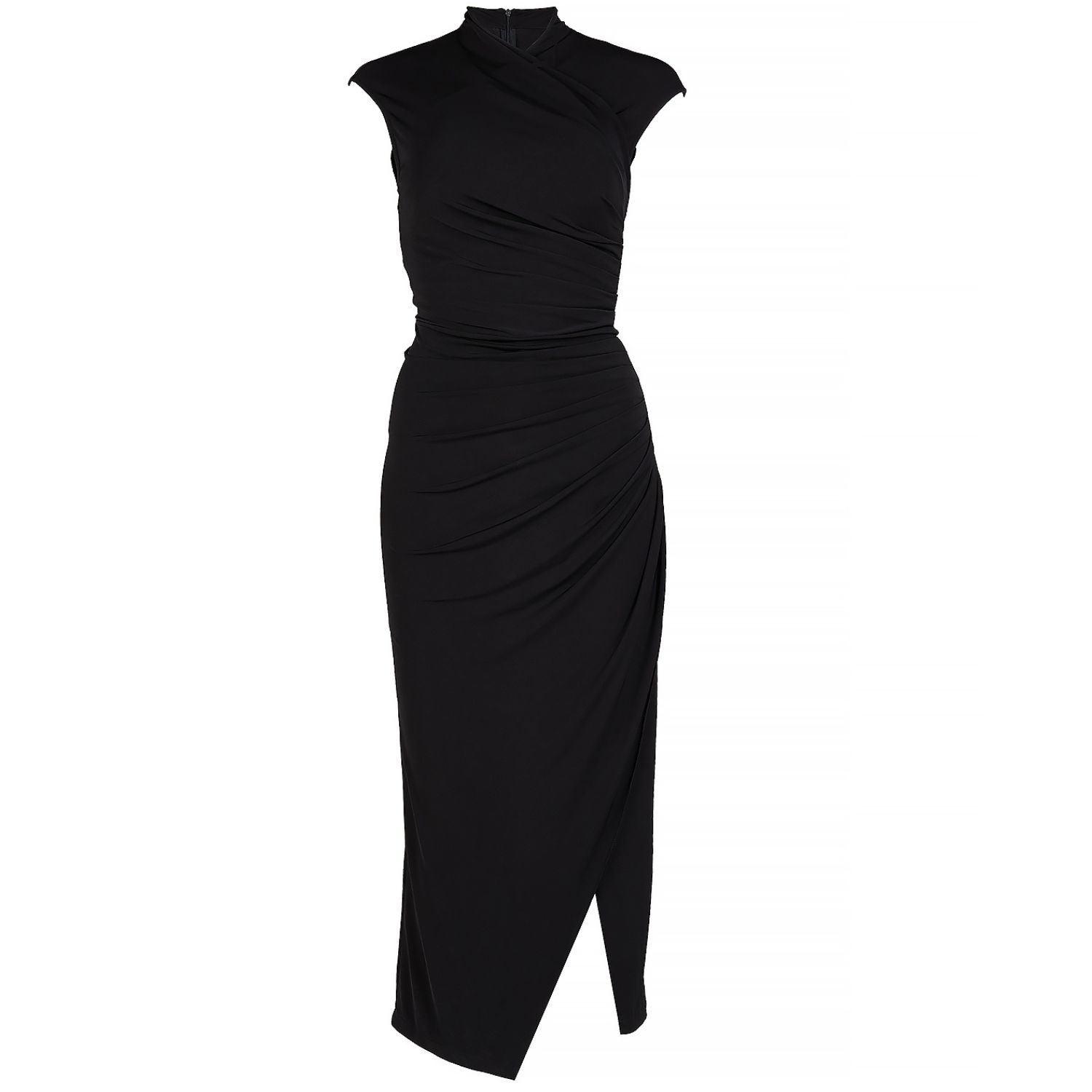 Herfetch Women's Midi Kimono Dress-black In Black