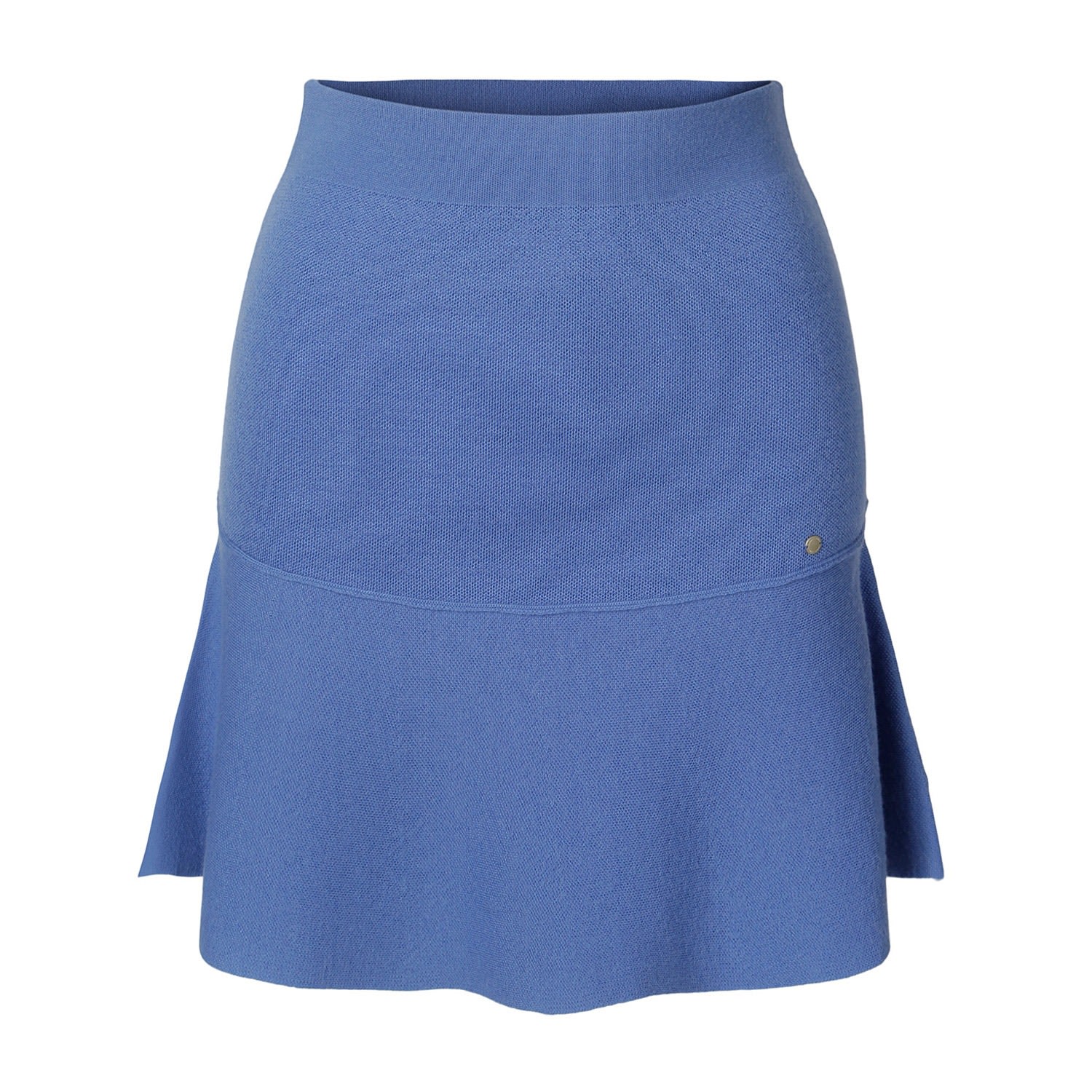 Tirillm Women's "anita" Short Merino Wool Flared Skirt -sky Blue In Blue