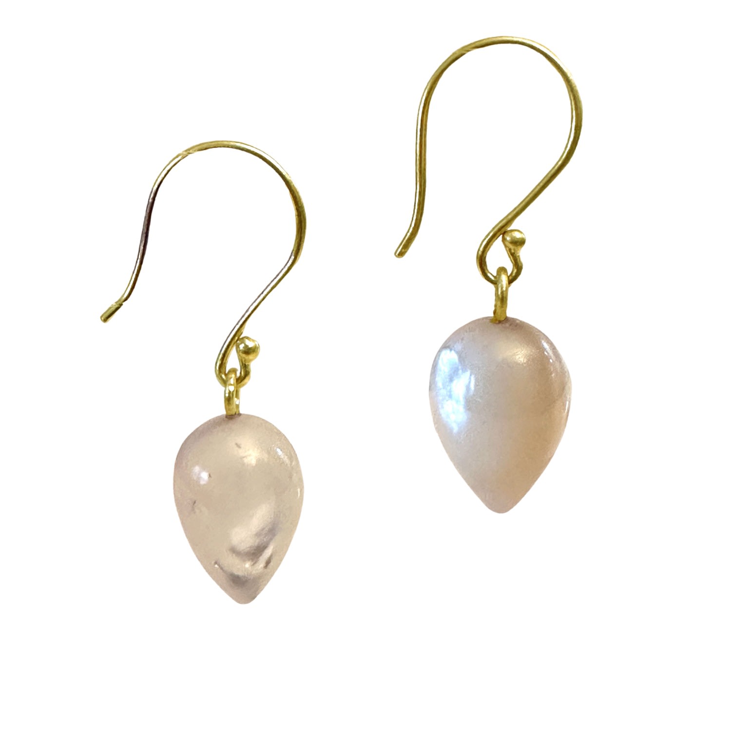 Lori Kaplan Design Women's Neutrals / Gold Mother Of Pearl Drop Gold Earrings In Gold