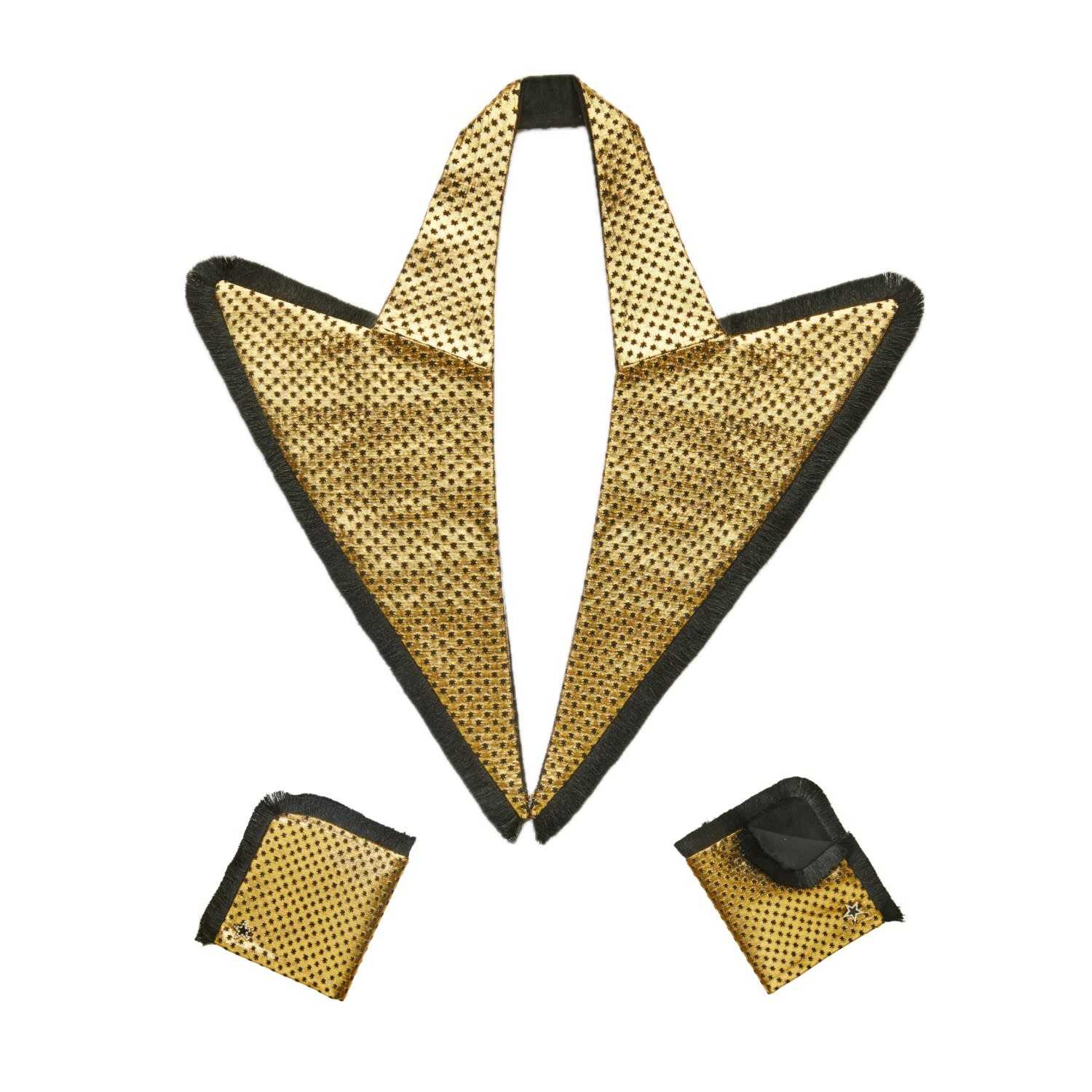 Women's Gold / Black Ziggy ™ | Couture Tuxedo Lapels™ & Reversible Cuffs | One Size | Victoria Grant