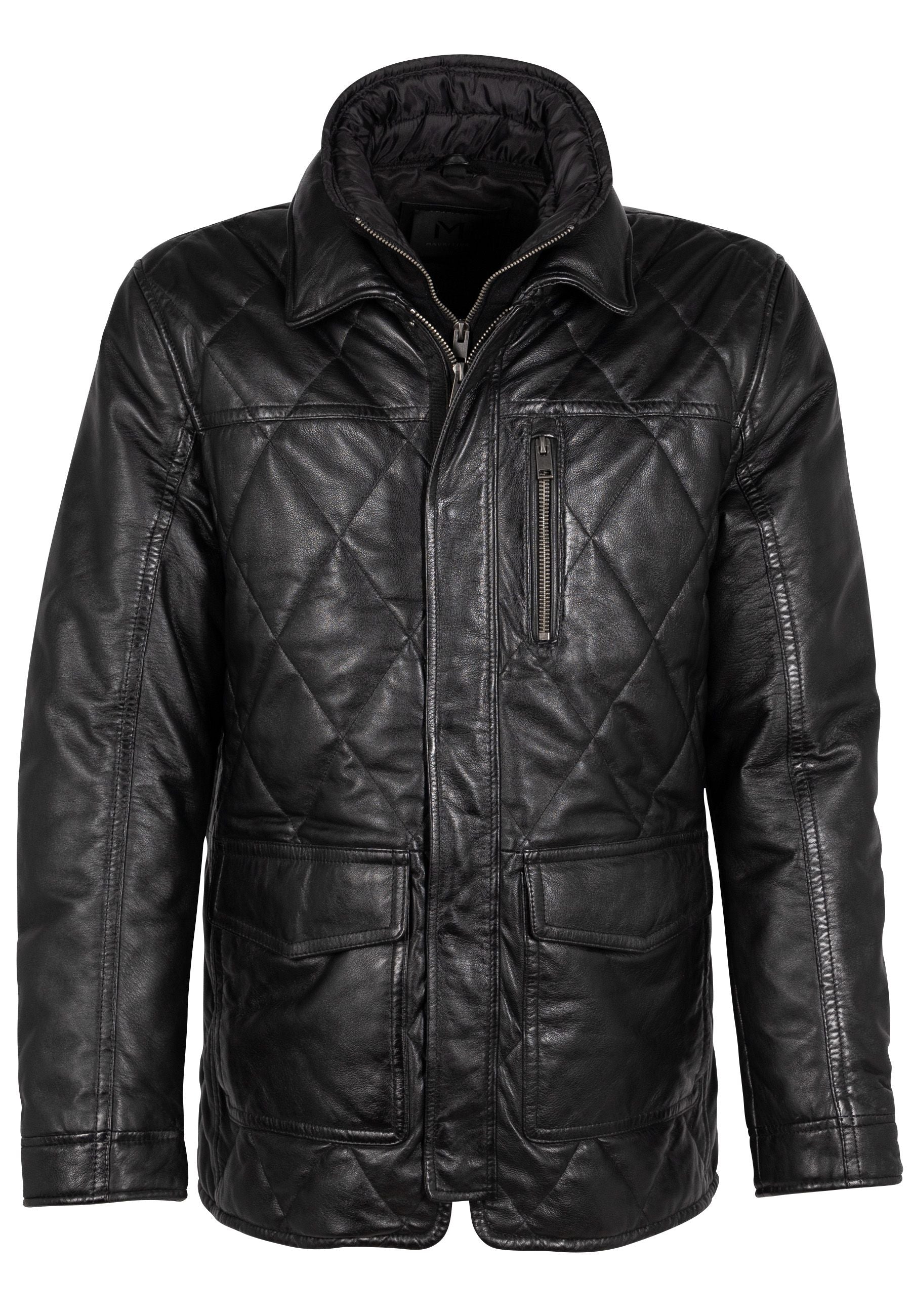 Mauritius Men's Bartley Cf Leather Jacket, Black In Black