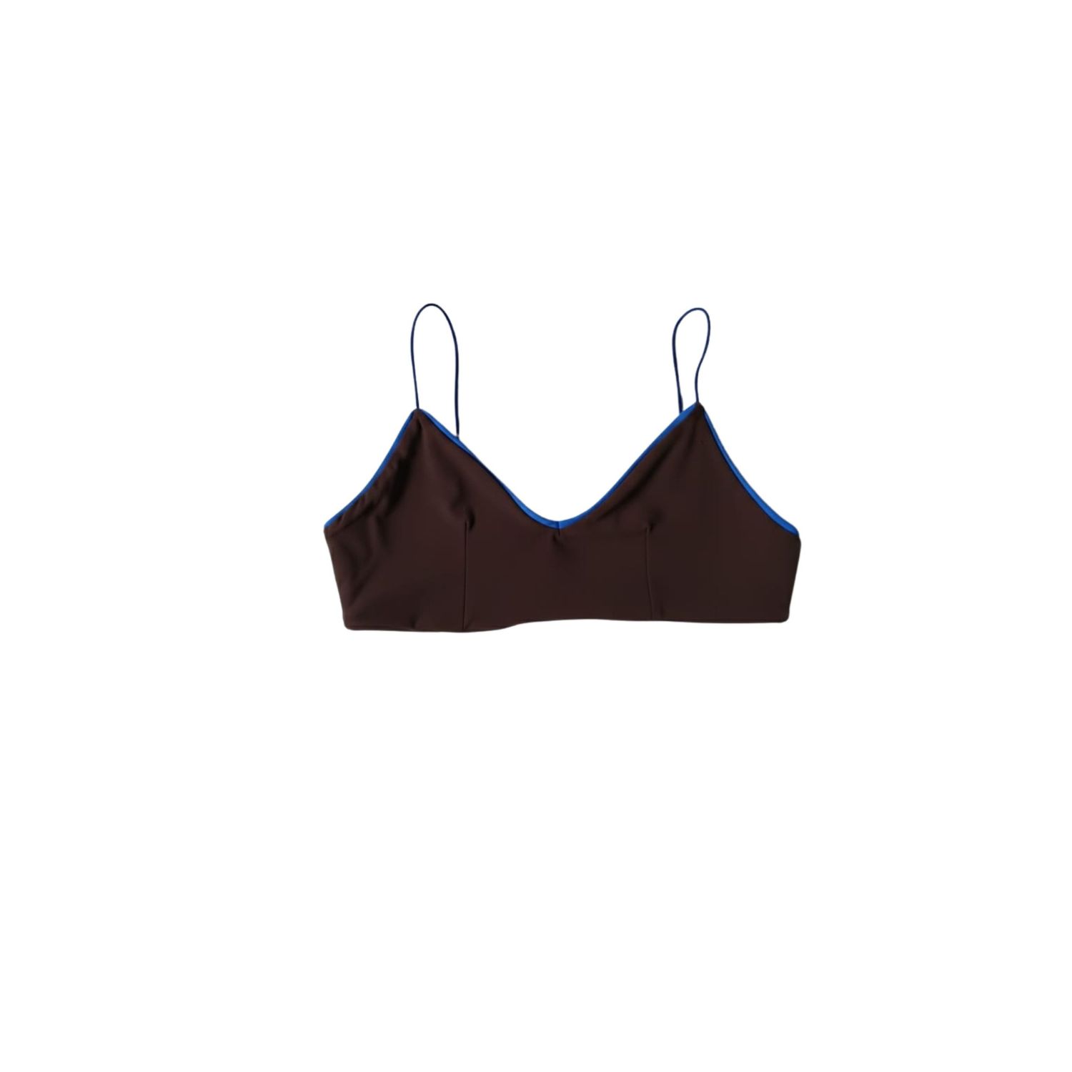 Women's Brown / Blue Babe Bralette - Espresso Martini | Medium | Yorstruly