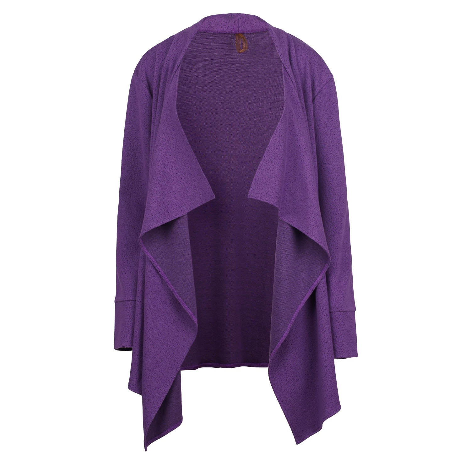Conquista Women's Pink / Purple Open-front Knit Style Long Cardigan In Pink/purple