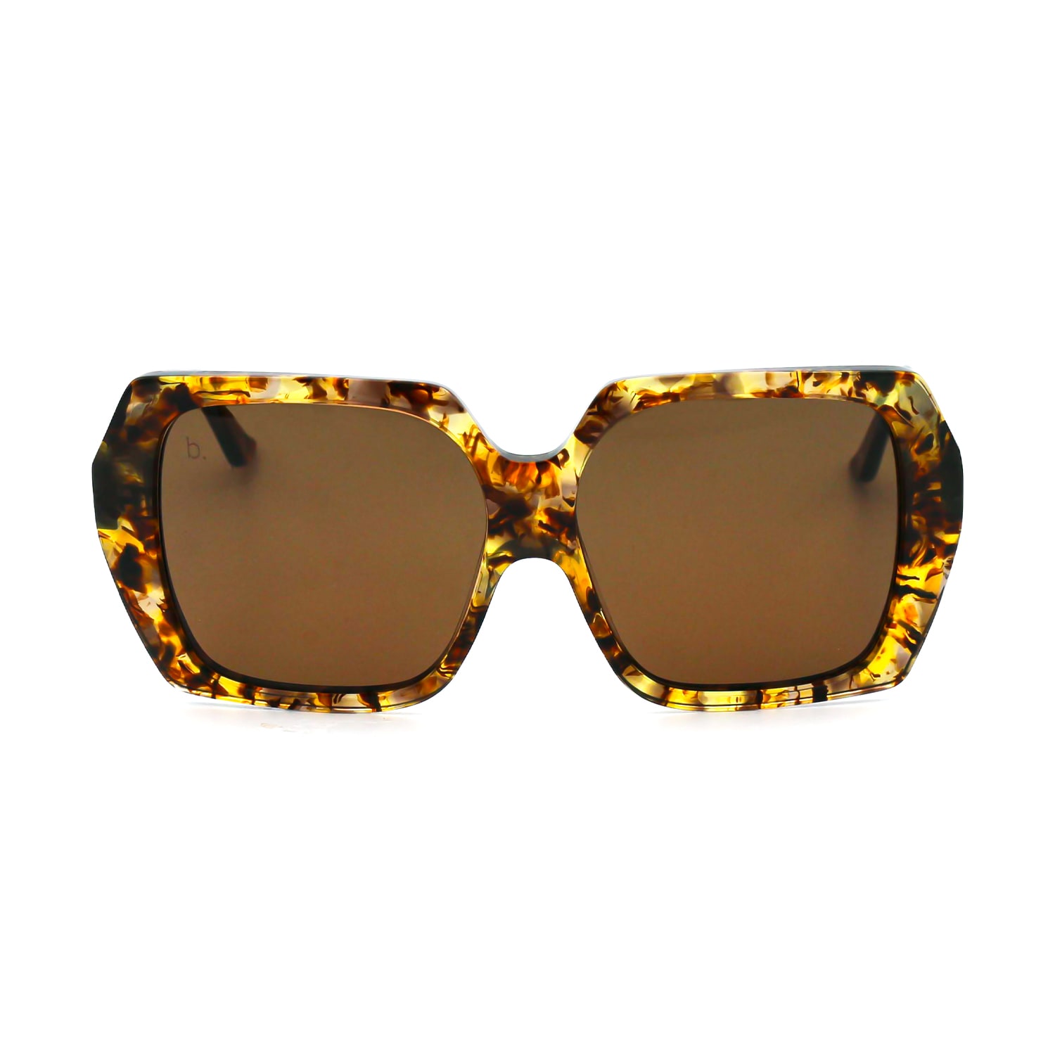 Women’s Brown / Yellow / Orange The Austin Sunglasses In Golden Hour One Size Brook Eyewear