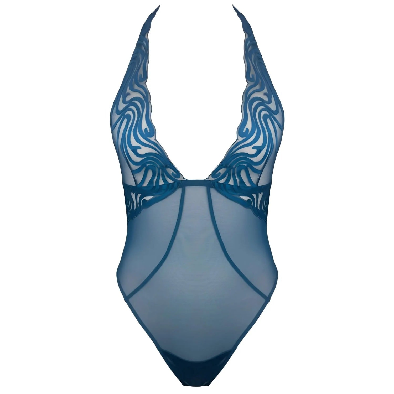 Monique Morin Lingerie Women's Echo Bodysuit Abyss Blue