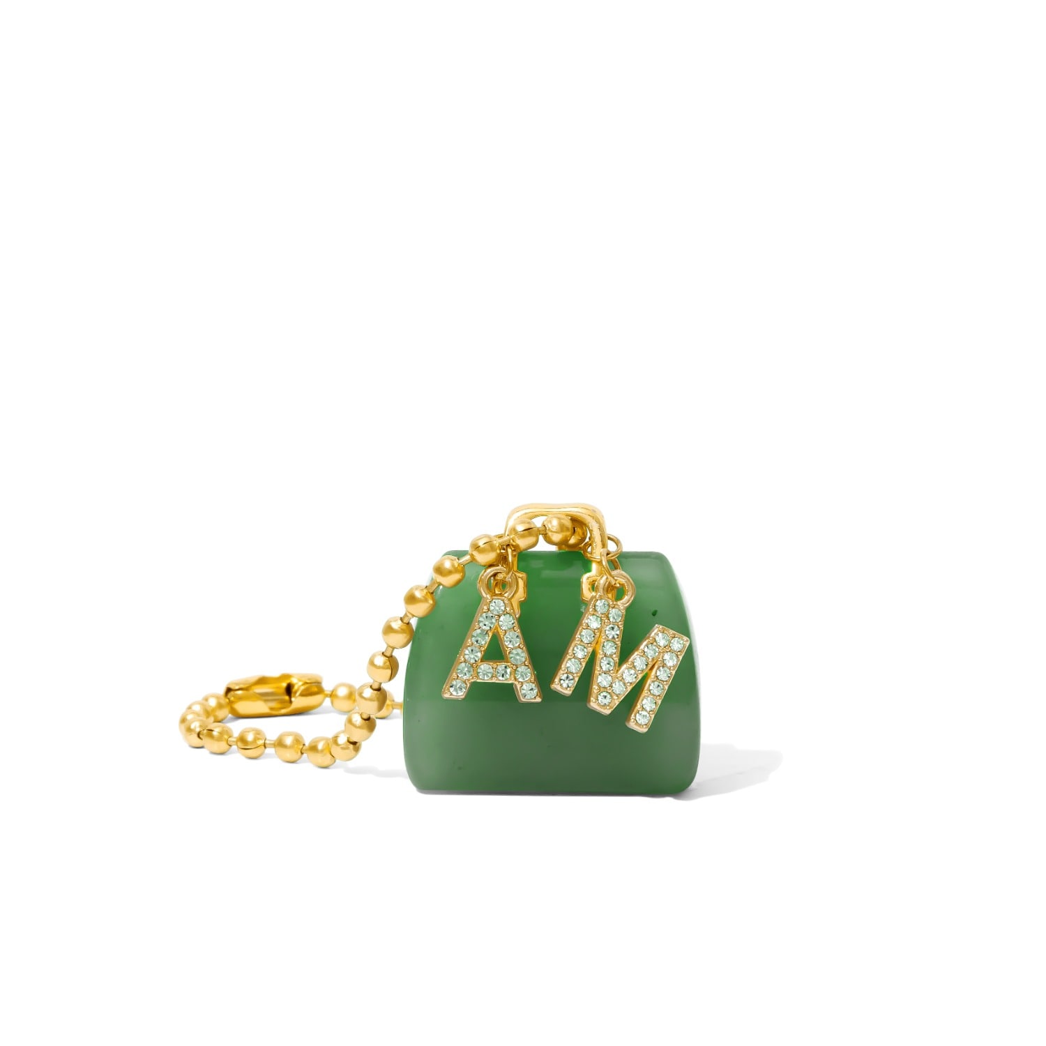 Already Mine Ny Women's Green / Gold Green Aventurine Handbag Charm With Already Mine Charm – Abundance & Opportunit