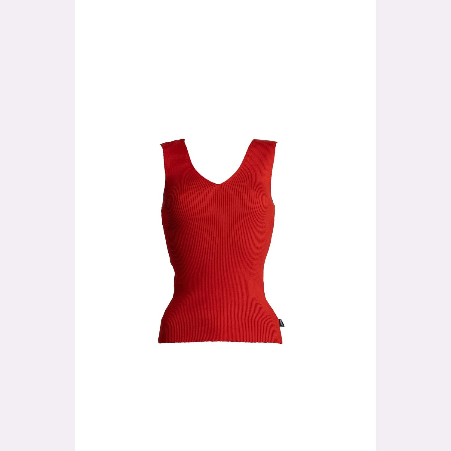 Women’s Soft Line Tank Top Paprika Red One Size Süel Knitwear