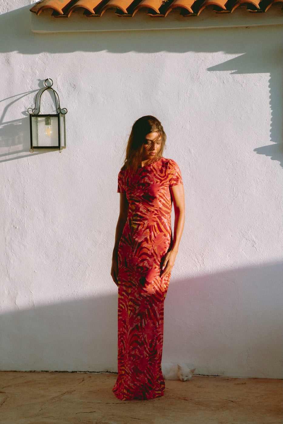 maxi dress floral plus size Thais Tiered Plus Size Magenta Sleeveless Dress Vine Floral Print- Fair Trade Dresses