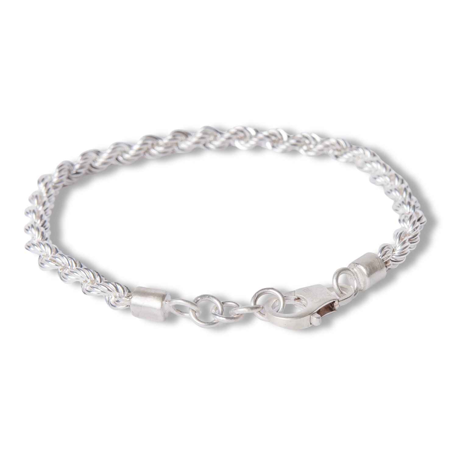 Golden Horn Jewellery Women's Silver Rope Chain Bracelet
