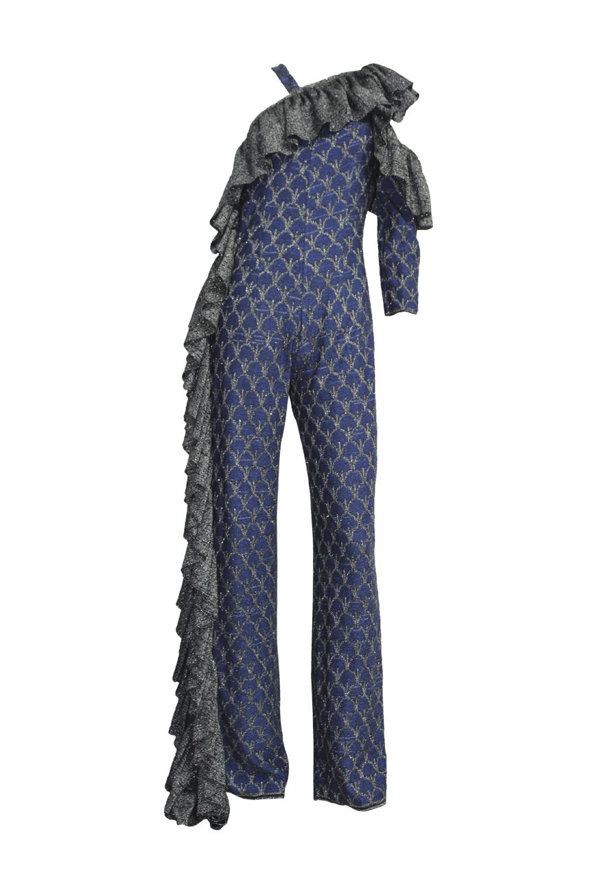 Maria Aristidou Women's Symplexis - Zoe Jumpsuit In Black/blue/gray