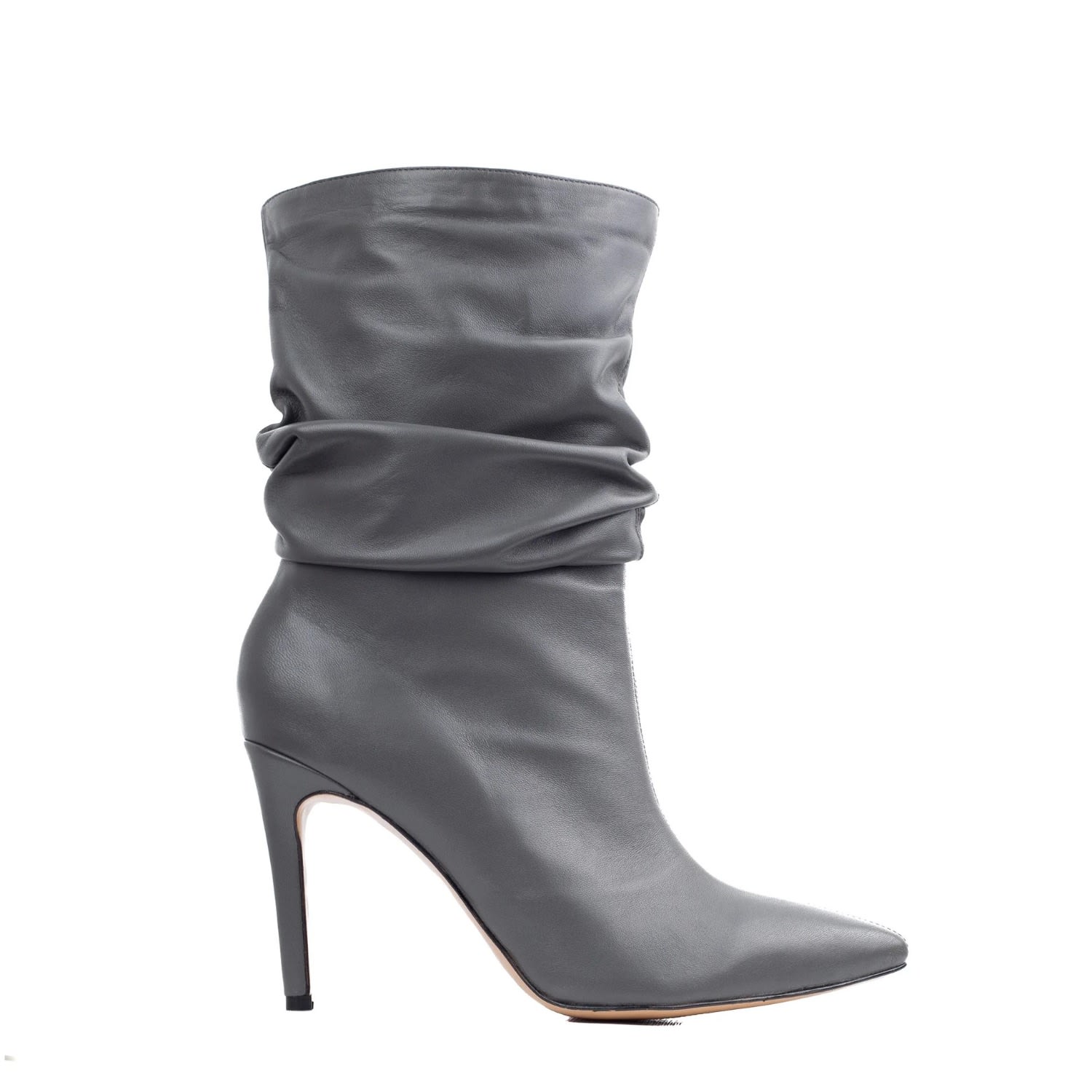 Ginissima Women's Grey Gray Leather Eva Boots In Grey