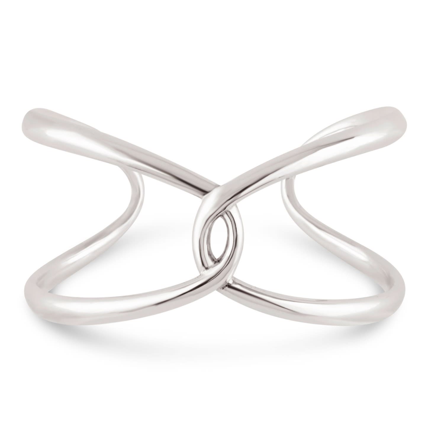 Dinny Hall Sterling Silver Twist Open Cuff Bracelet