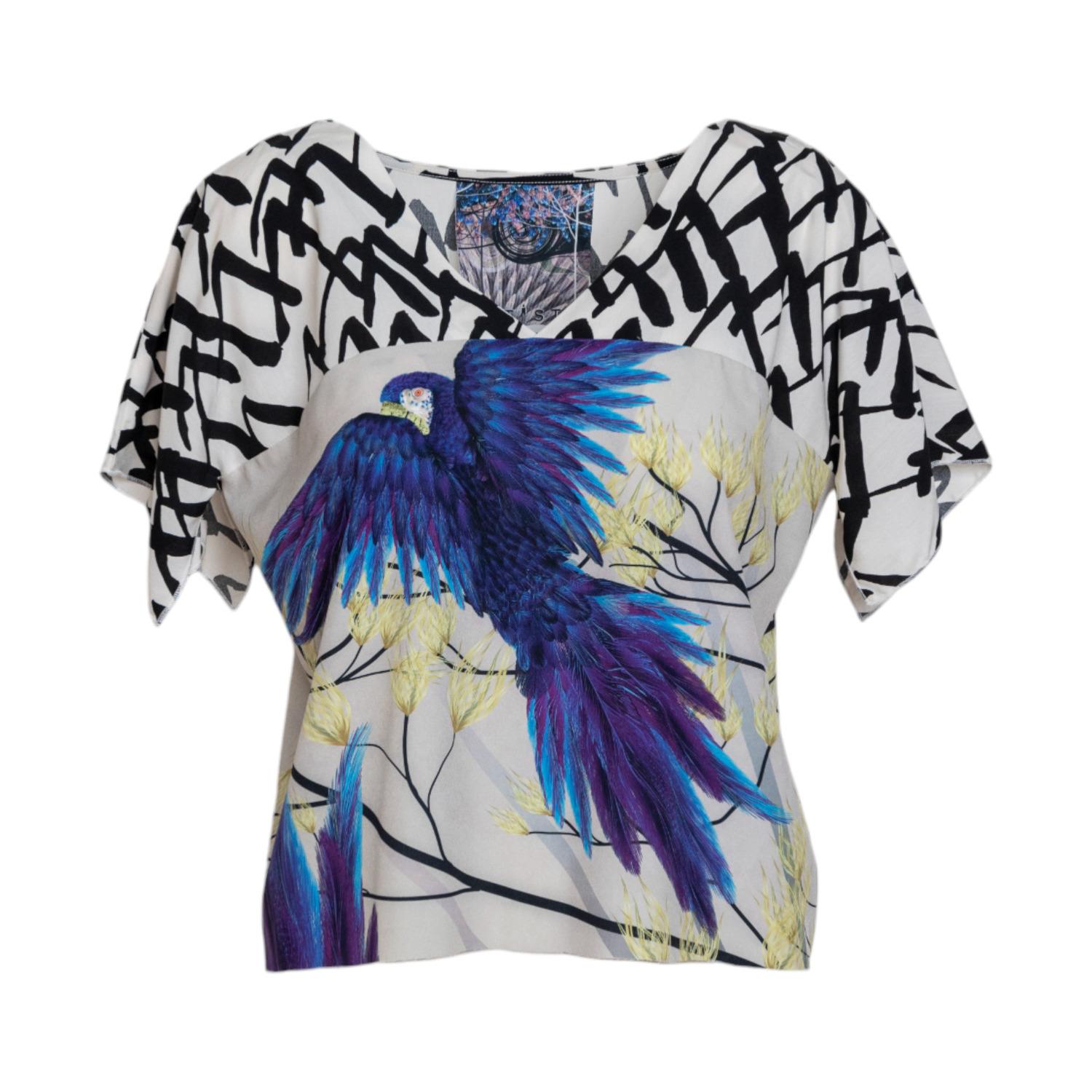 Artista Women's Azure Kimono Style  Top In Blue