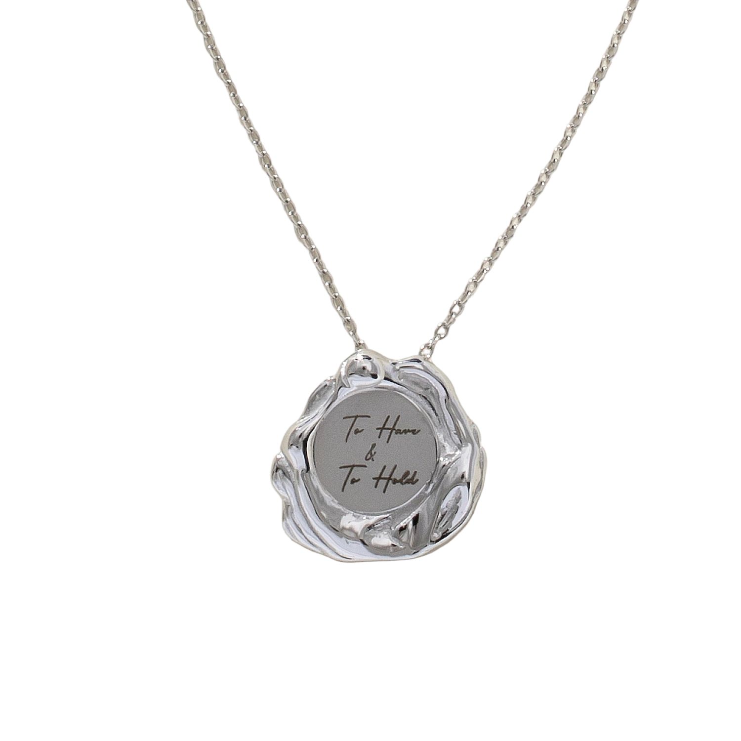 Iskra Women's To Have & To Hold Medallion - Silver In Silver