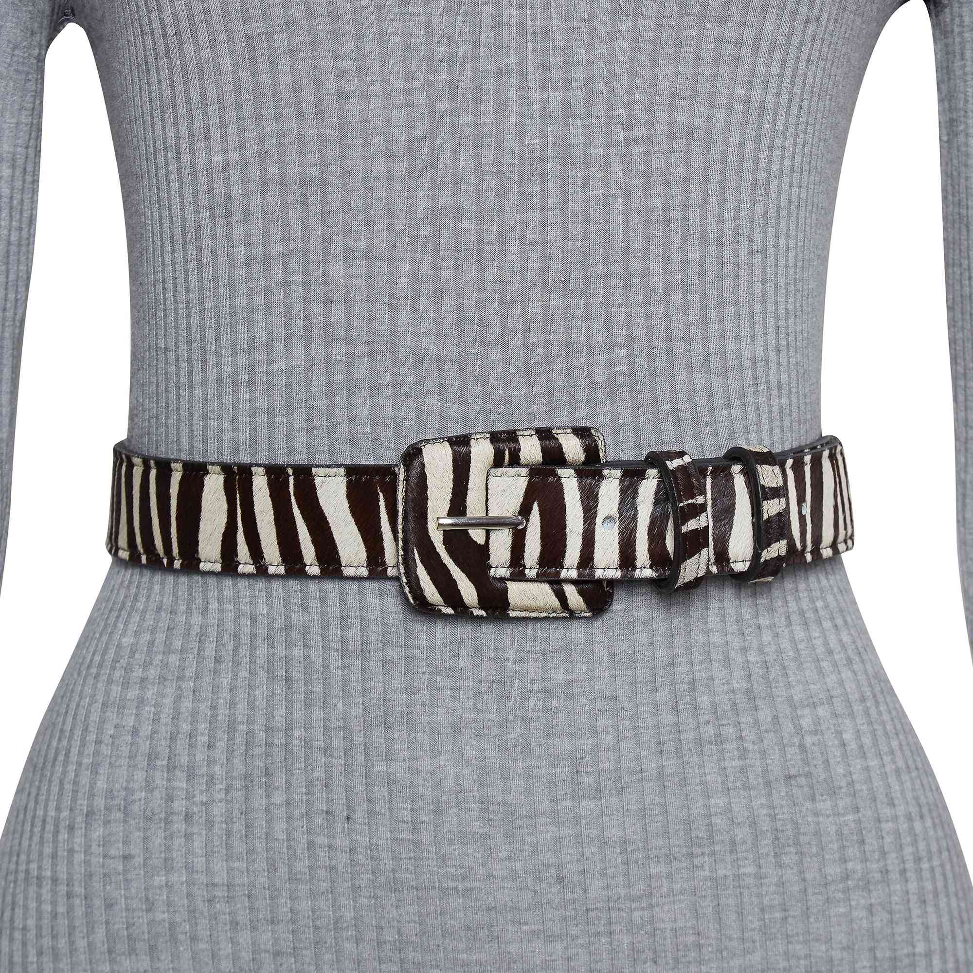 Calf hair/leather waist belt KHAITE Theo calf hair waist belt | NET-A-PORTER main image 3