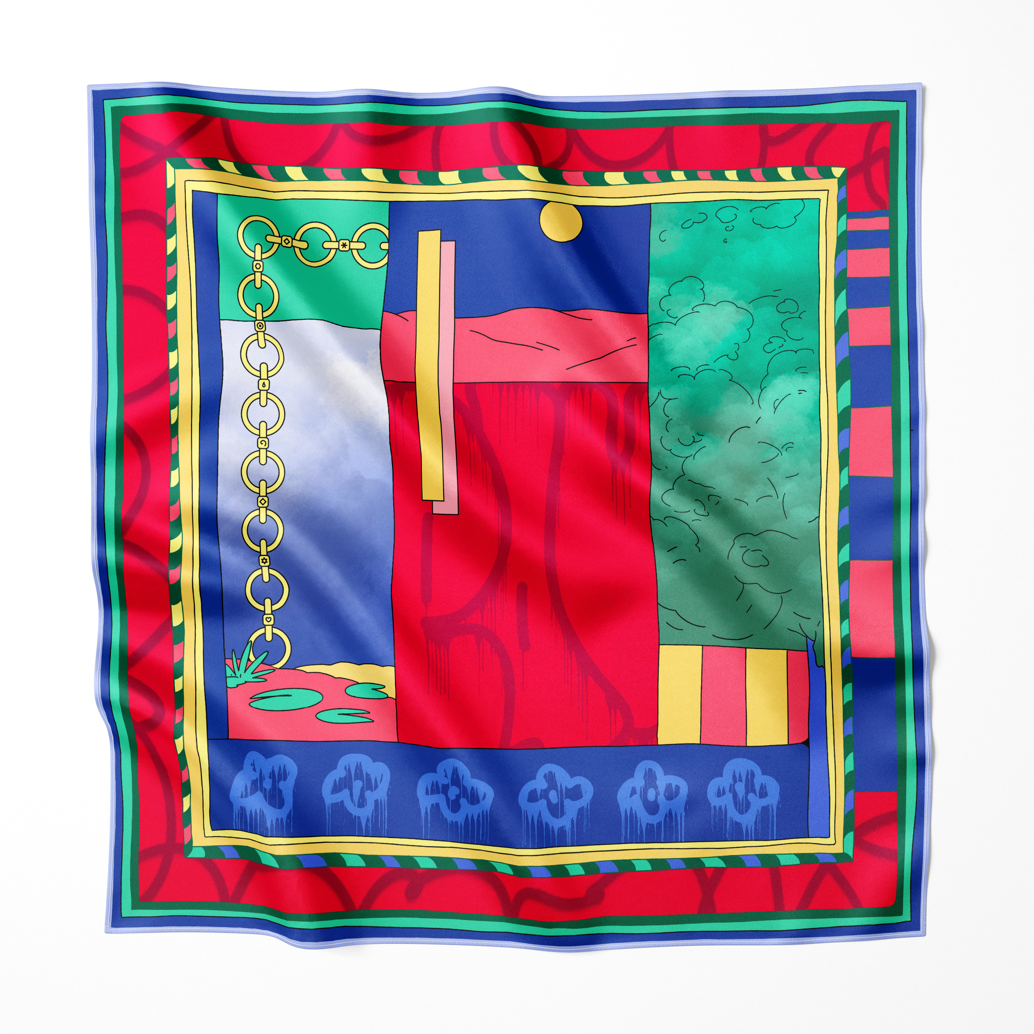 Pauser Women's  Silk: Cloudious In Blue