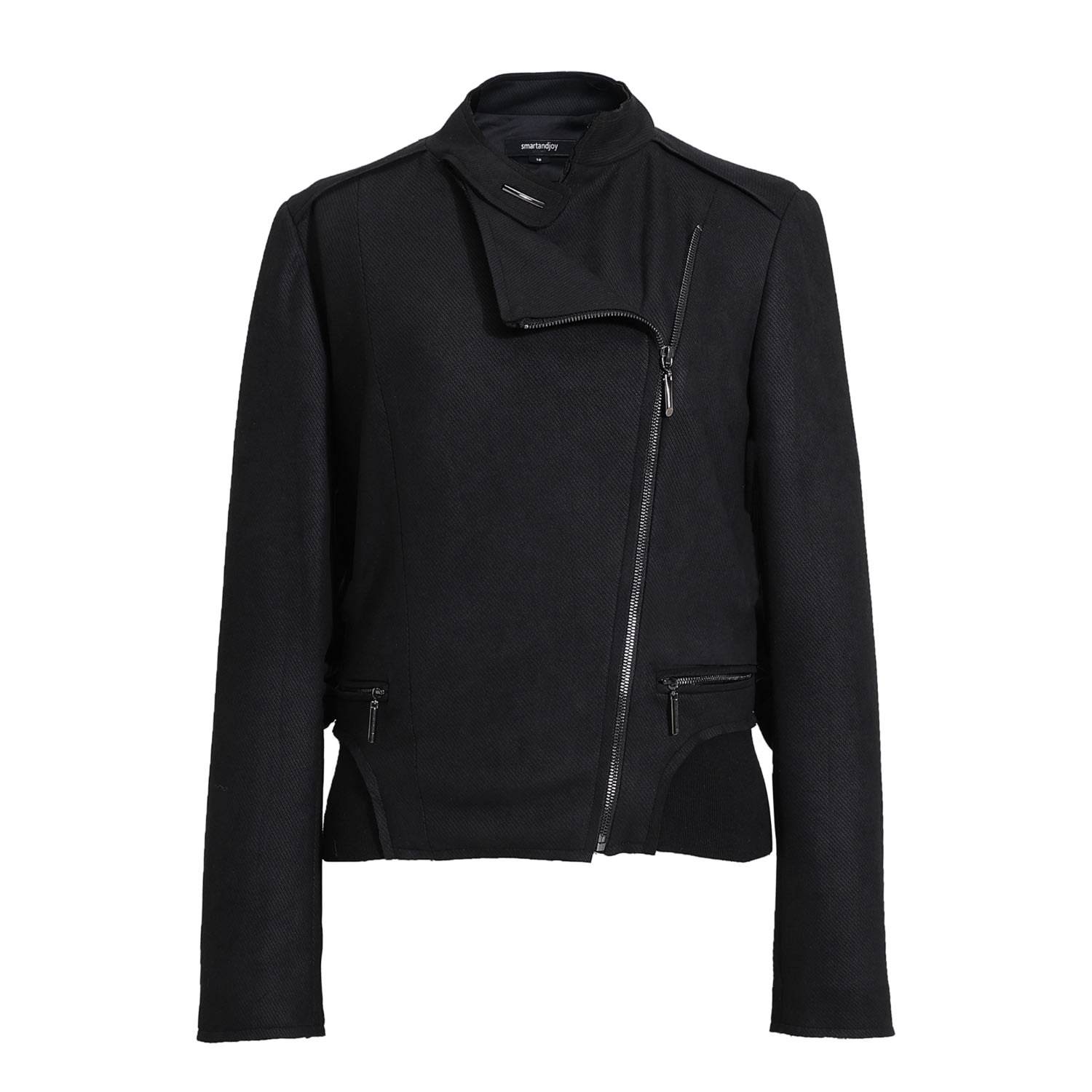 Smart And Joy Women's Black Suede Perfecto In Black