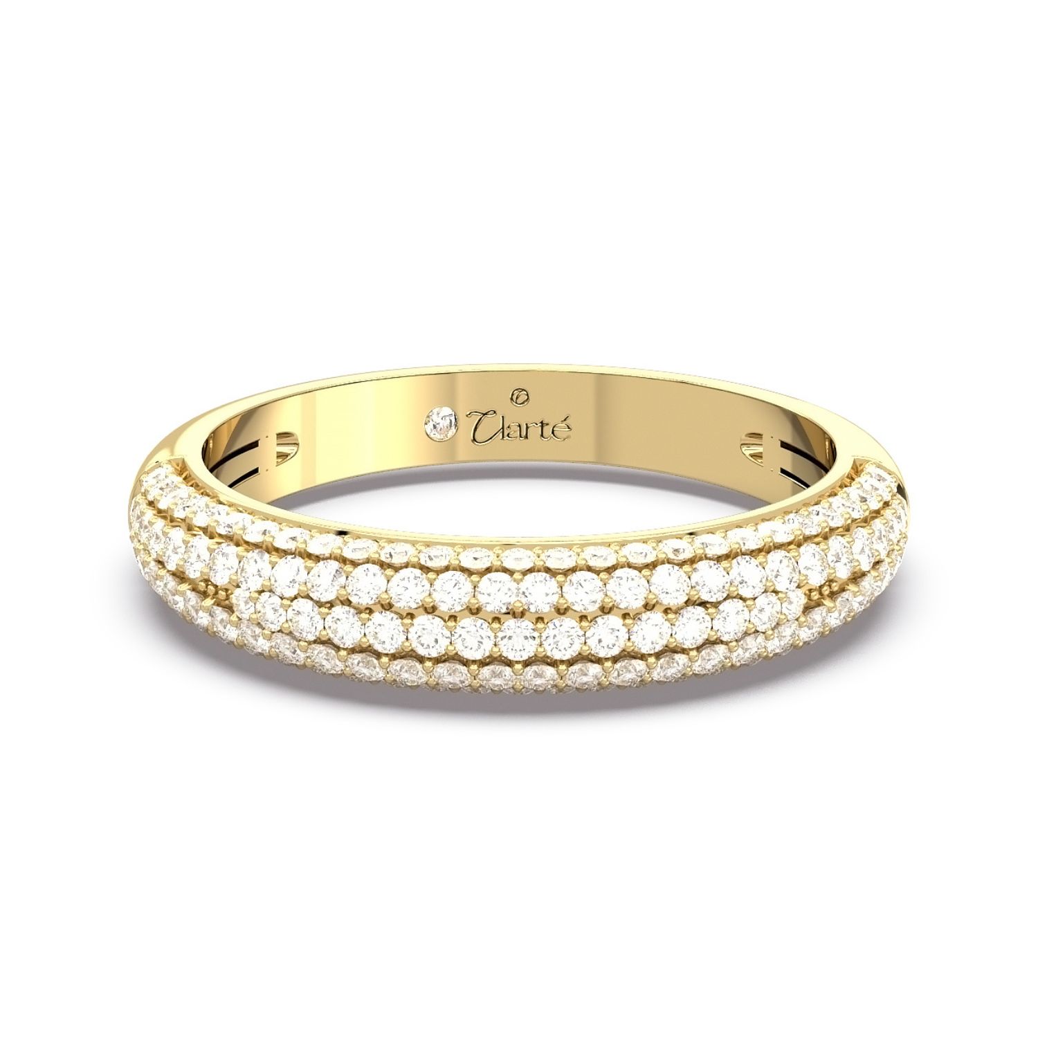 Women’s Gold Lune Dome Ring Clartè