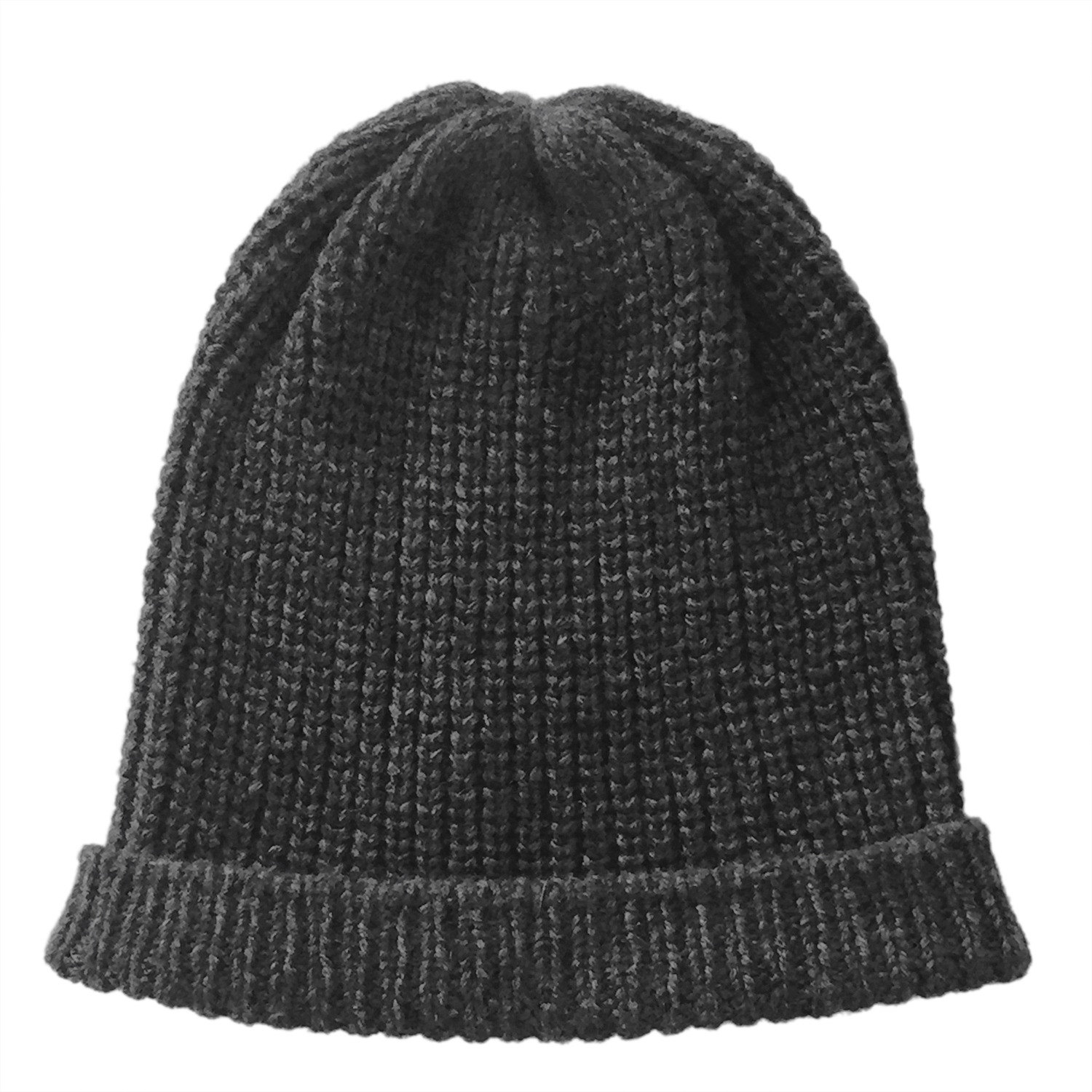 Men’s Black Verbier Hand-Knitted Cashmere Hat In Anthracite Mélange Grace Cashmere Zurich