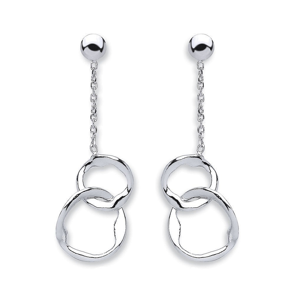 Mejoma Women's Harmonic Motion Sterling Silver Drop Earrings In Silver