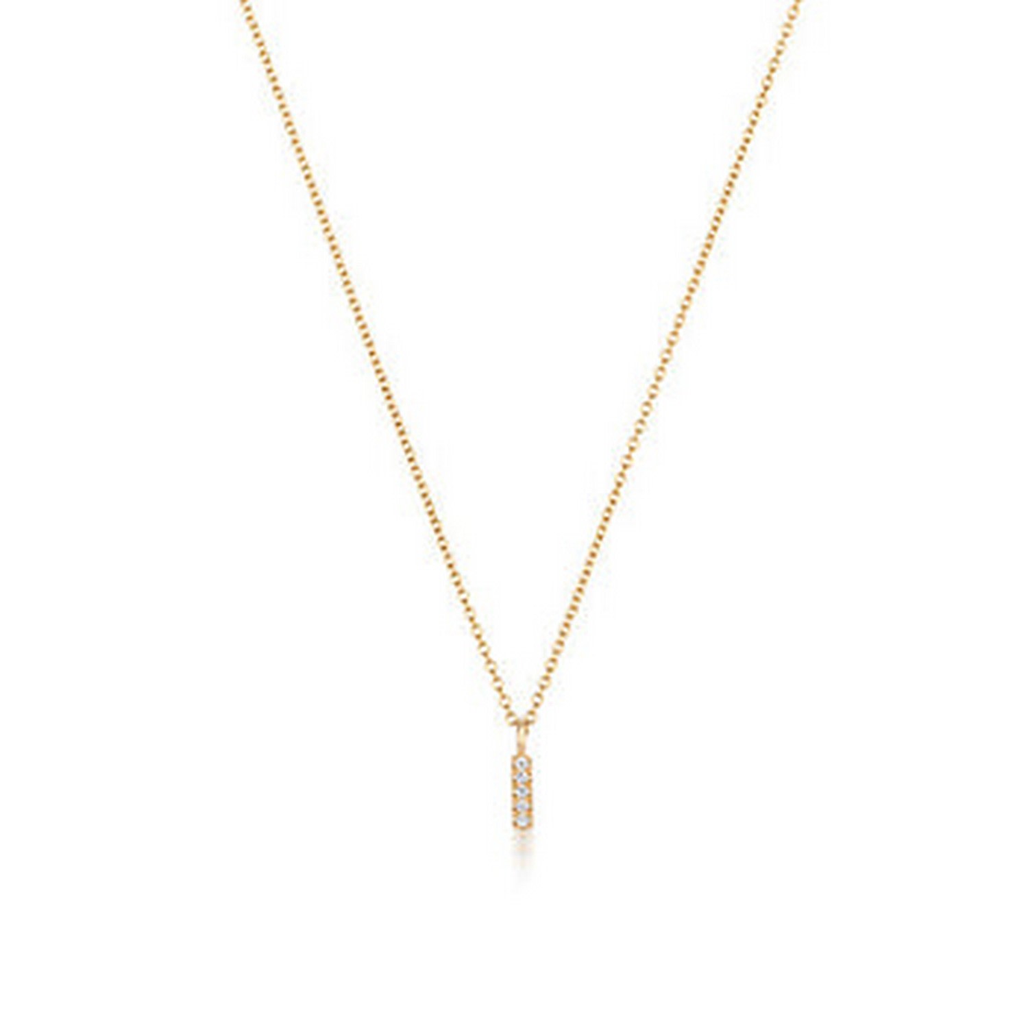 Cervin Blanc Women's Diamond Initial I Necklace In Gold In Gold