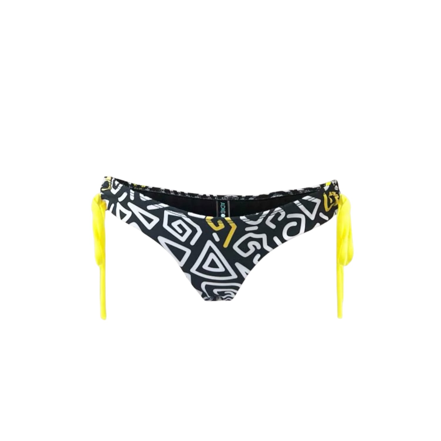 Adicora Women's Black Tyre Wide Band Bikini Bottoms In Black