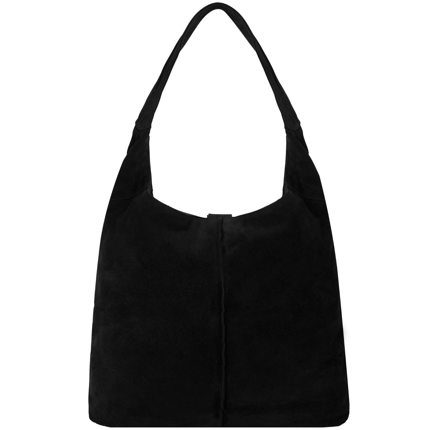 Shop Brix + Bailey Women's Black Suede Leather Hobo Shoulder Bag