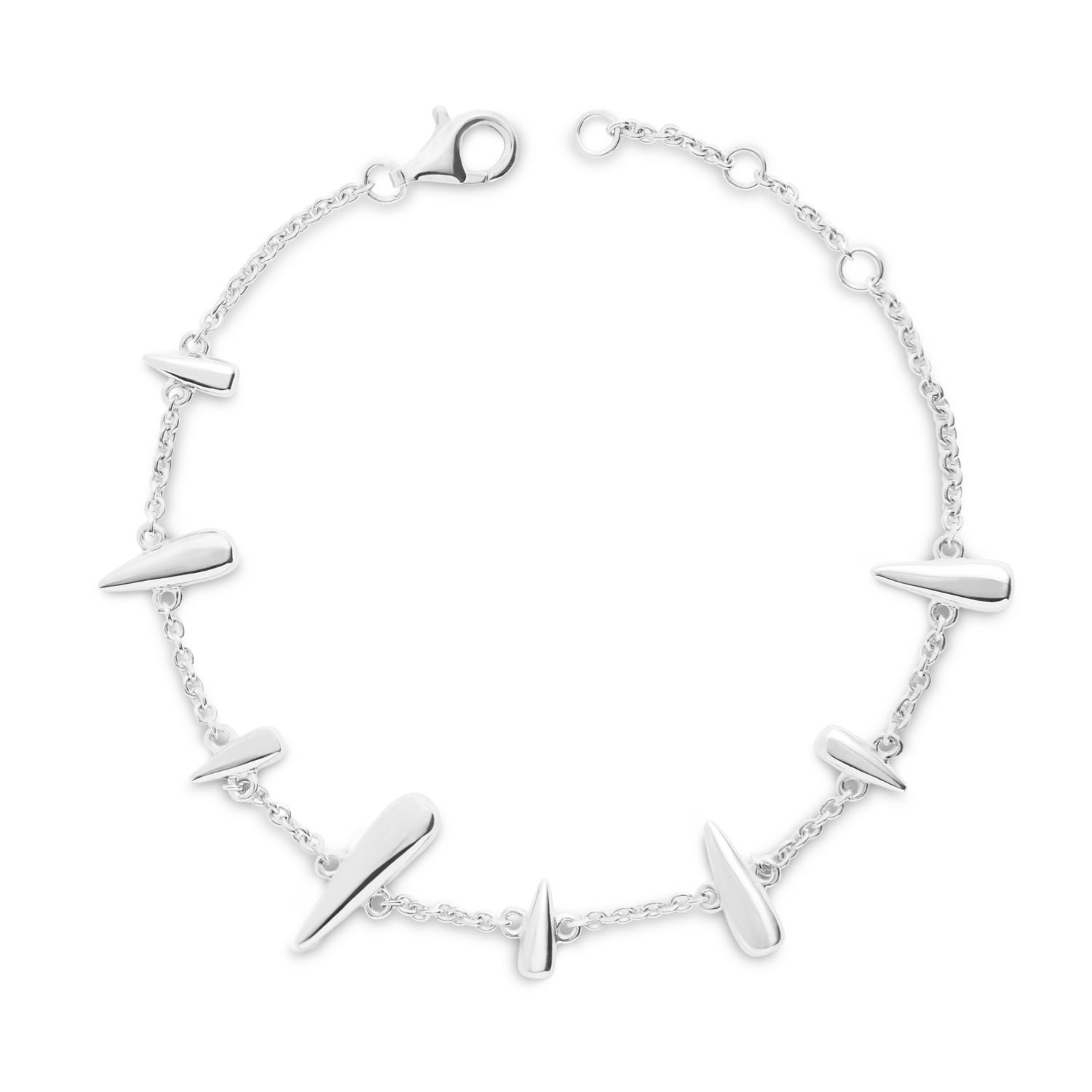 Lucy Quartermaine Women's Silver Shard Bracelet In Metallic