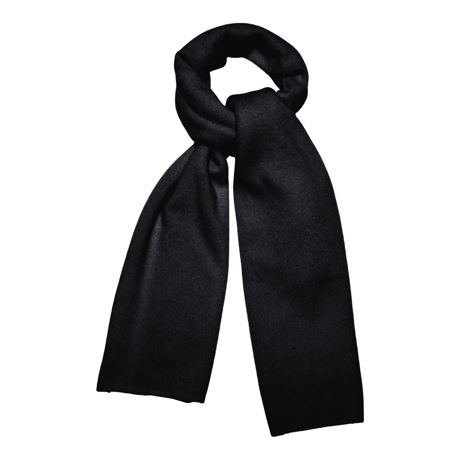 Black Cashmere & Silk Scarf