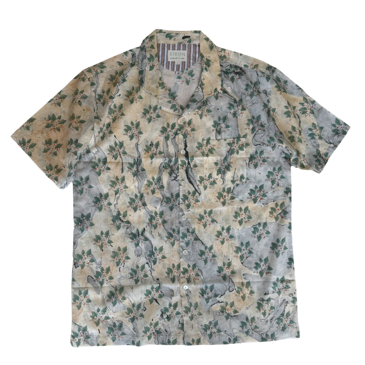 Studio Kibun Men's Cascade Unisex Handblocked Shirt