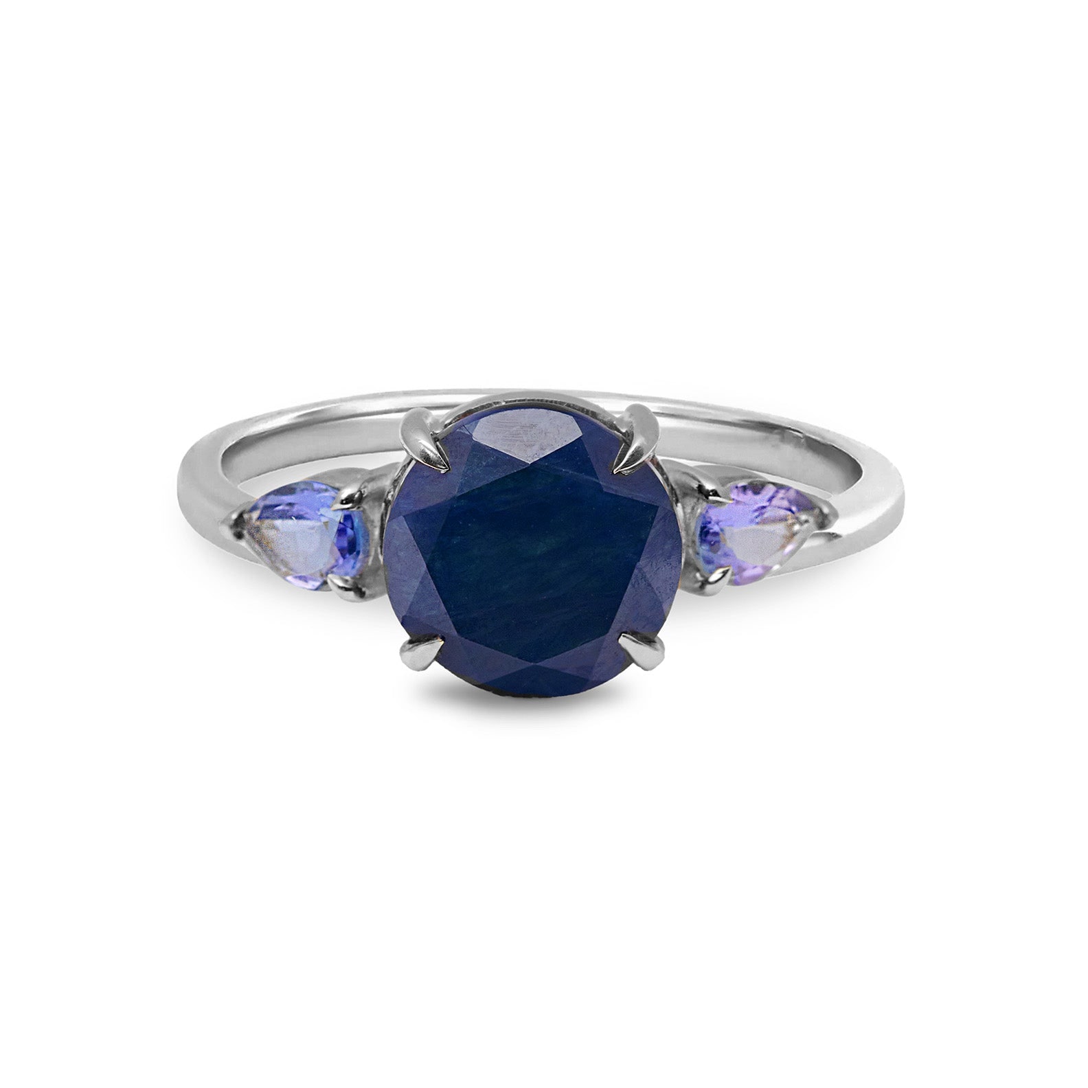 Zohreh Women's Blue / Purple / Silver Sapphire & Tanzanite Ring Sterling Silver In Blue