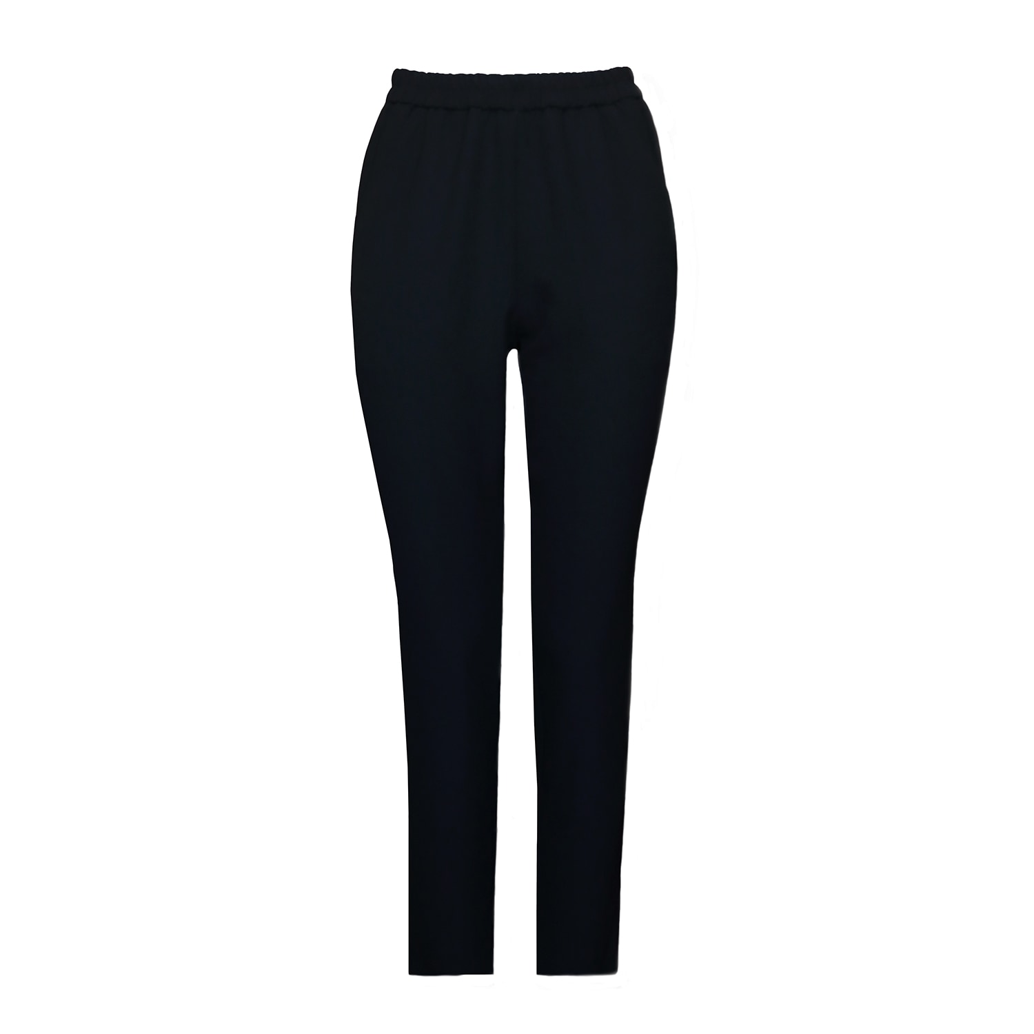 Women’s Bron Cropped Straight-Leg Crepe Pants - Black Large 2Kstyle