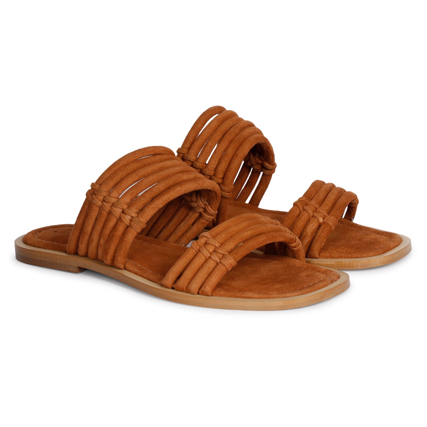 Women’s Brown Zoya Cuoio Suede Sandals 8 Uk Saint G