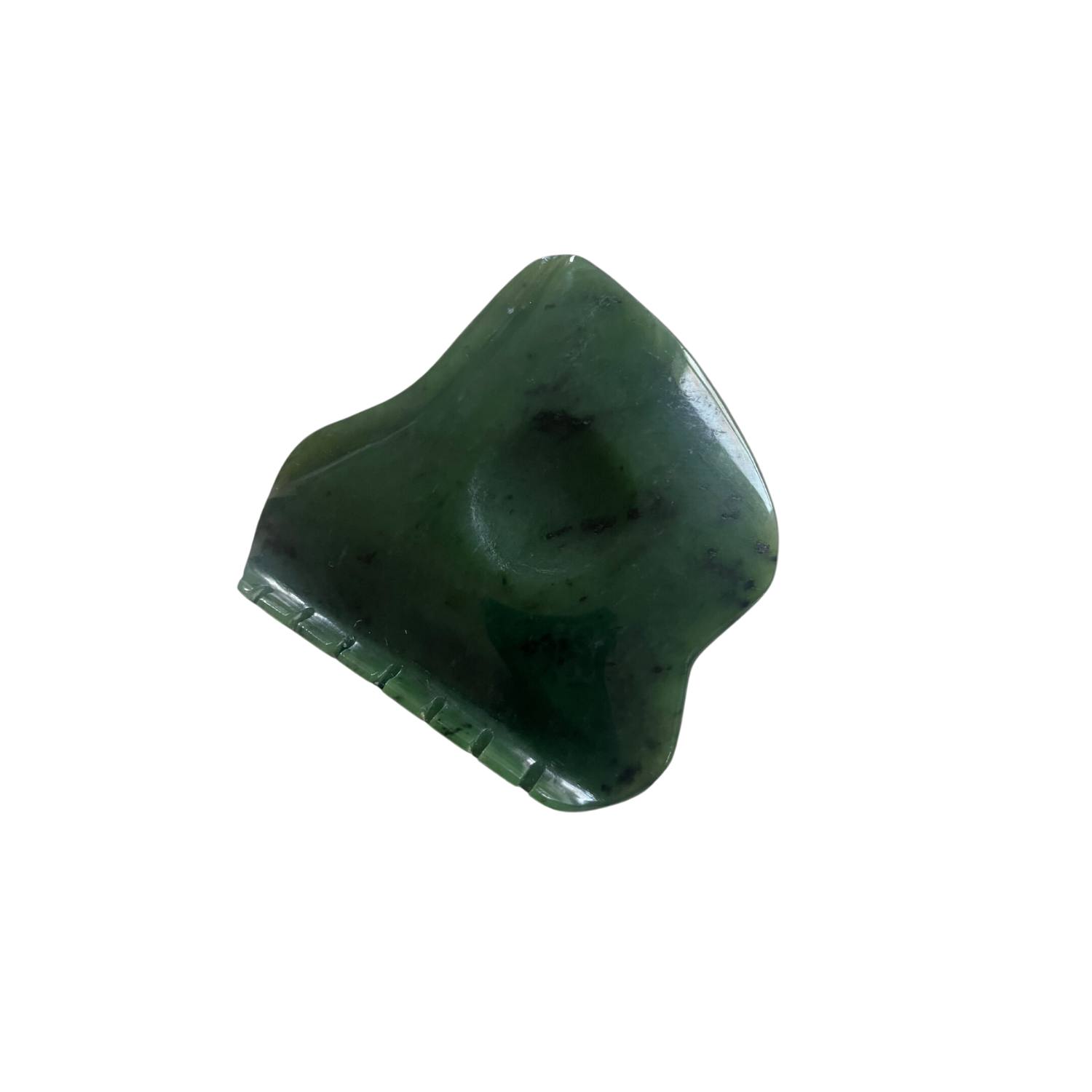 Lemuria Store Green Nephrite Jade Gua Sha Tool In Green