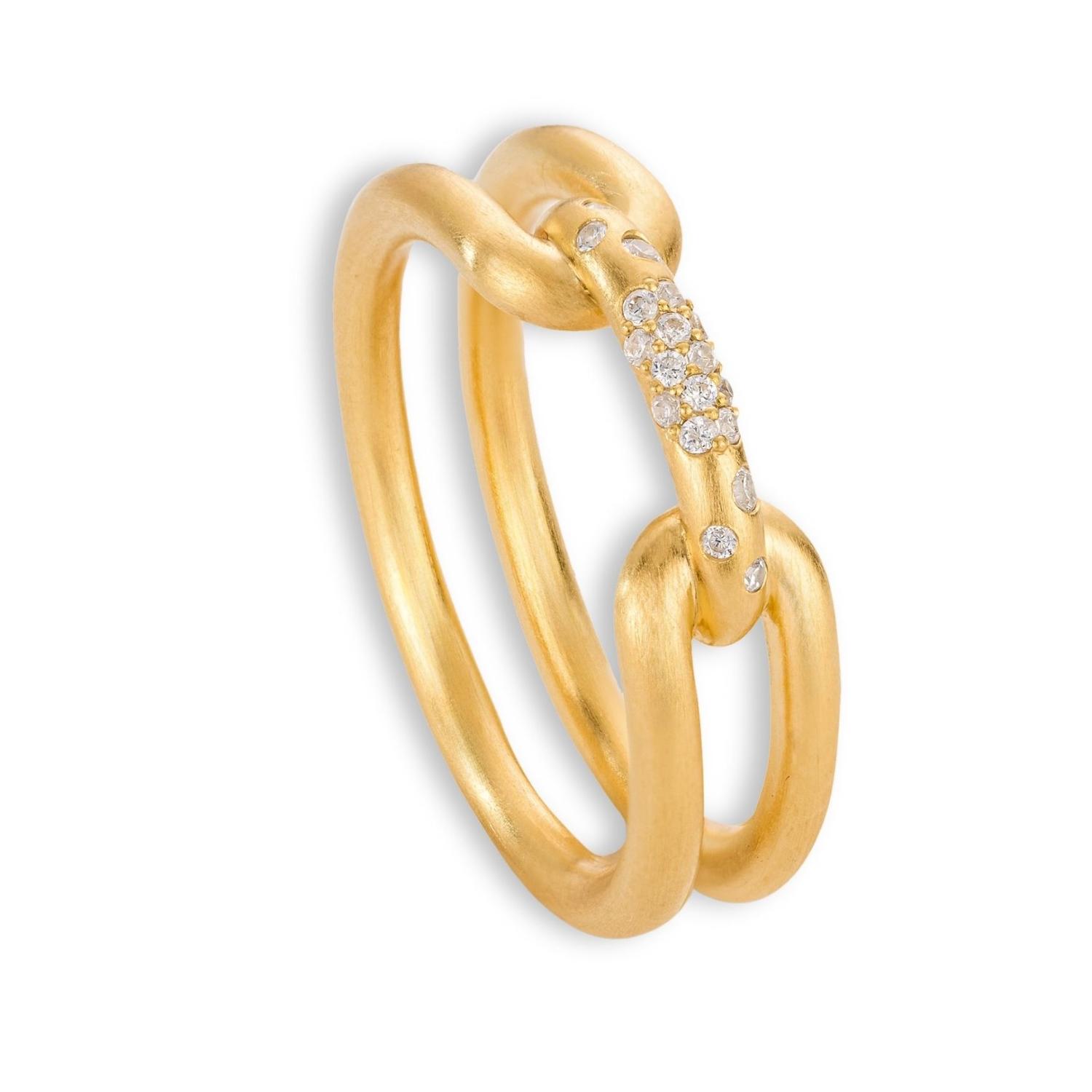 Aelea Studio Women's Gold / Yellow Serra Ring In Gold