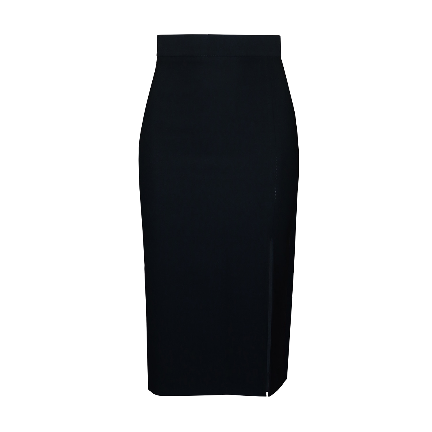 2kstyle Women's Pepe High-waisted Pencil Split Midi Skirt - Black In Black