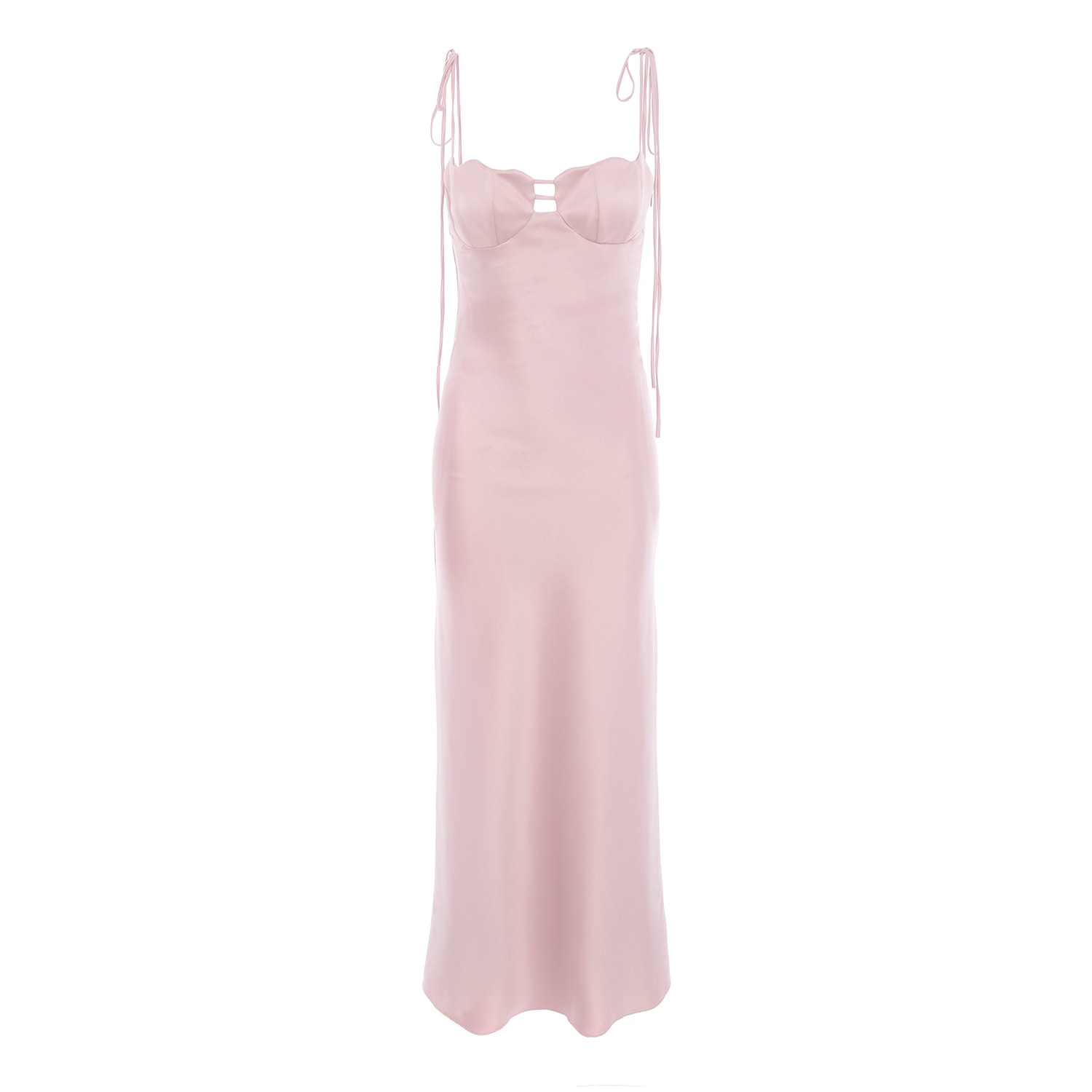Framboise Women's Pink / Purple Michaela Long Dress With Dusty Pink Cups In Pink/purple